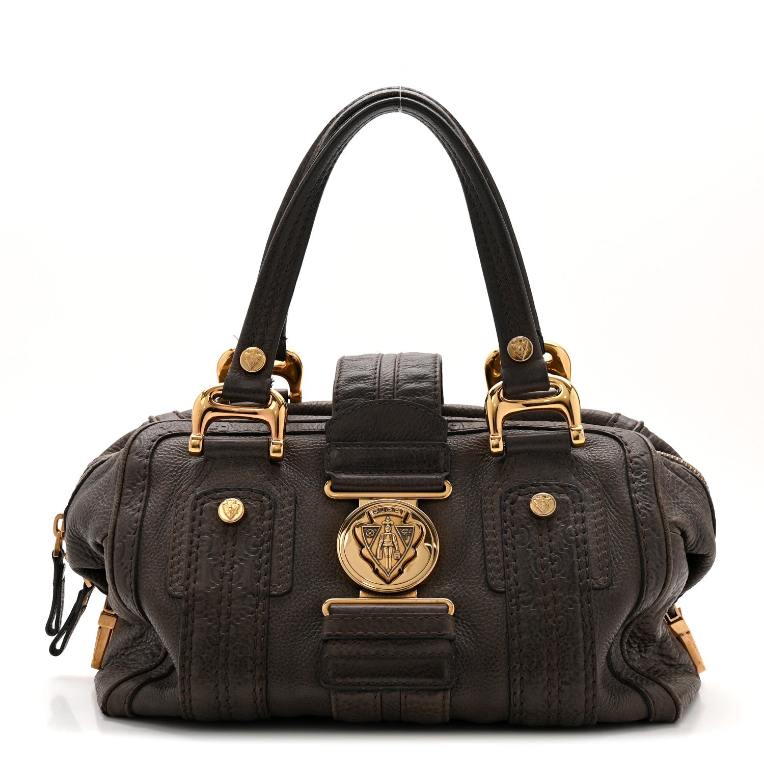 Gucci Guccissima Aviatrix Medium Boston Chocolate 1839086