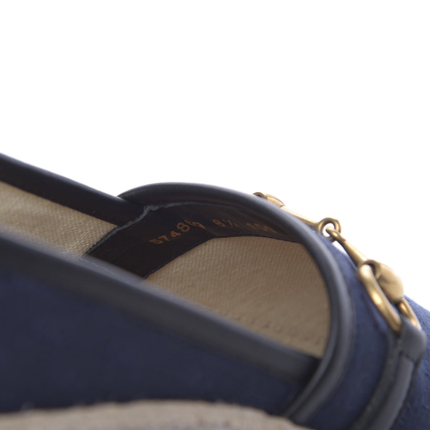 Jacquard Mini GG Monogram Mens Horsebit Espadrilles 8.5 London Blue Black