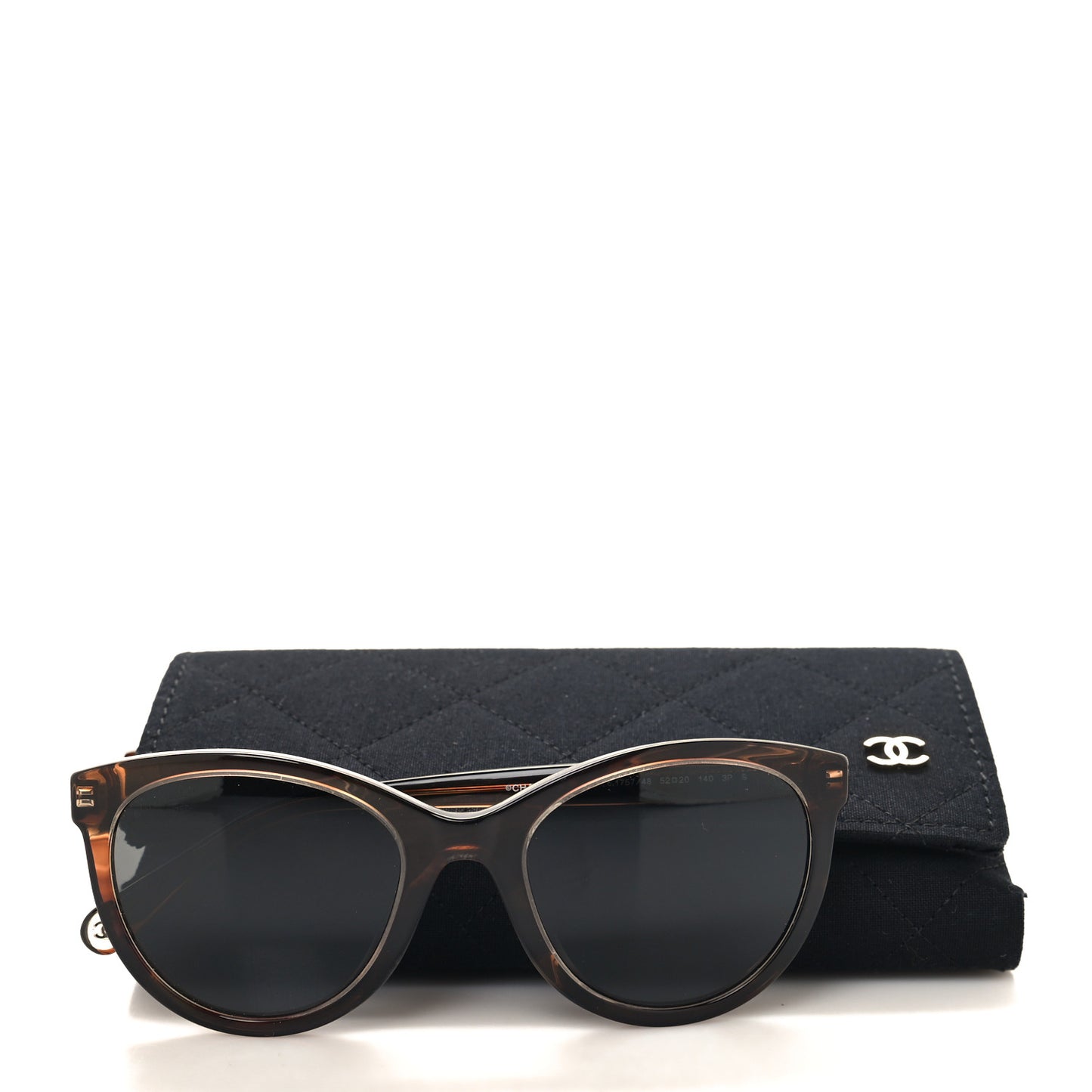 Acetate Polarized Sunglasses 5523-U Striped Brown