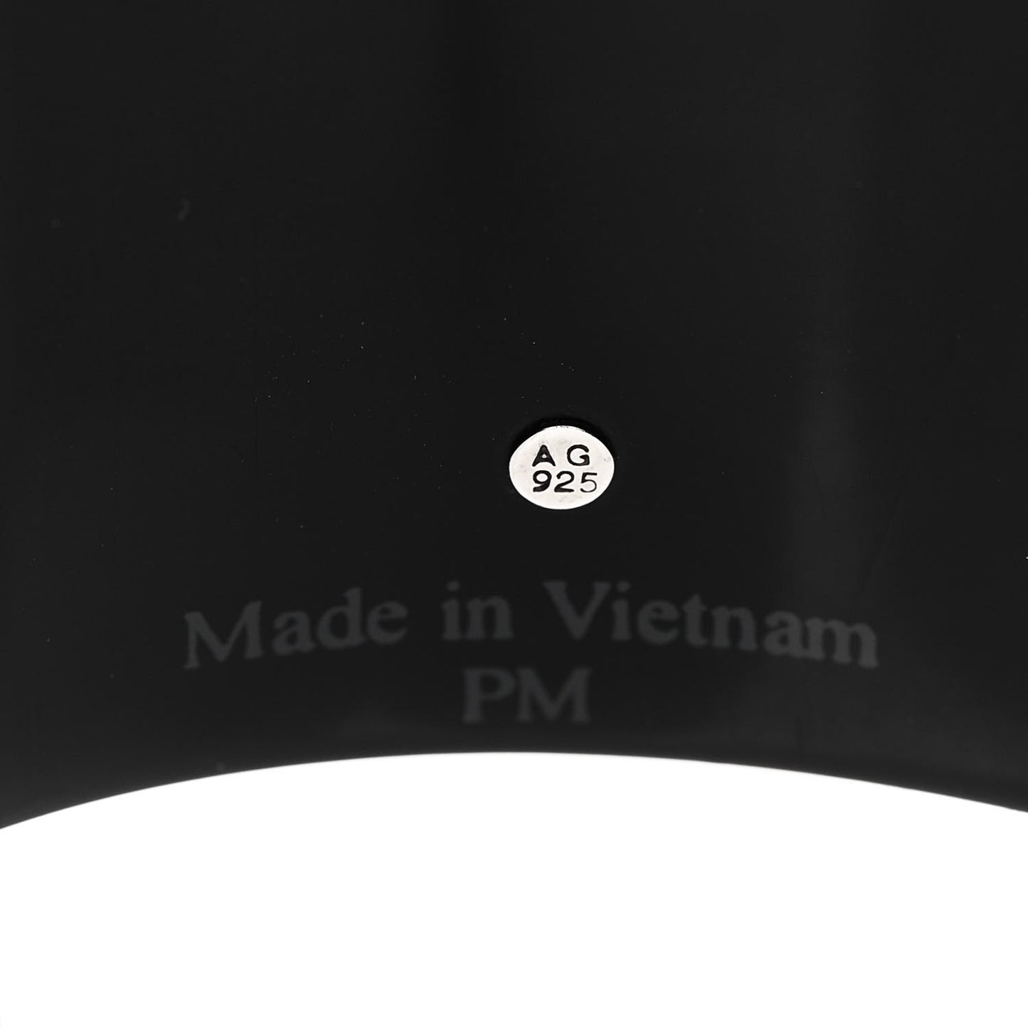 Horn Sterling Silver Cuff PM Black