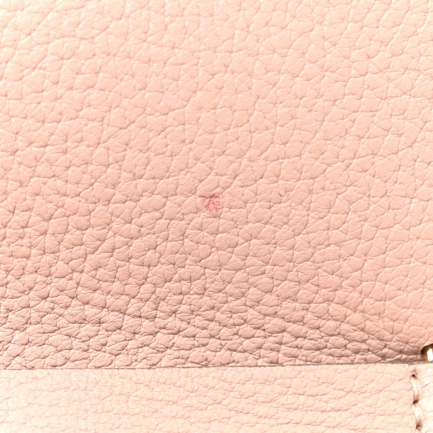 Grained Lambskin Mini Drew Shoulder Bag Cement Pink
