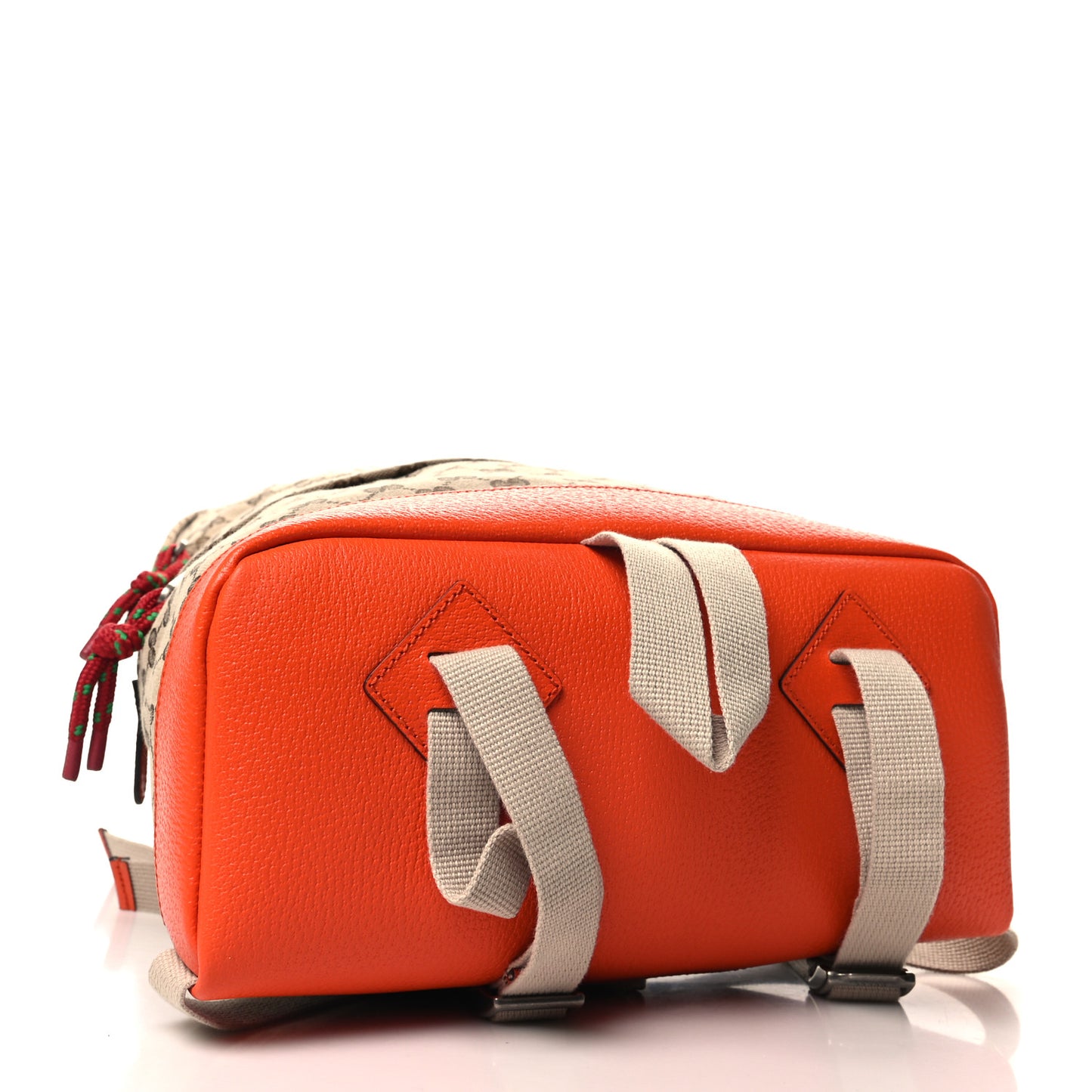 X THE NORTH FACE Monogram Textured Dollar Calfskin Embroidered Beige Ebony Mystic White Deep Orange