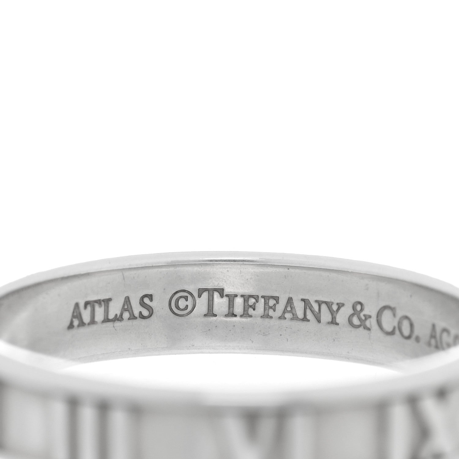 Tiffany Sterling Silver Narrow Atlas Ring 57 8 4 of 4