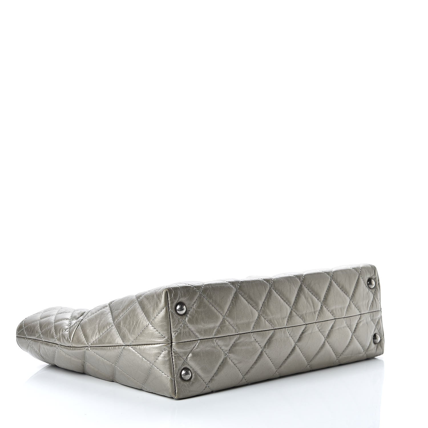 Chanel Aged Calfskin Quilted Reissue 2.55 Tote Light Gold 4 of 16