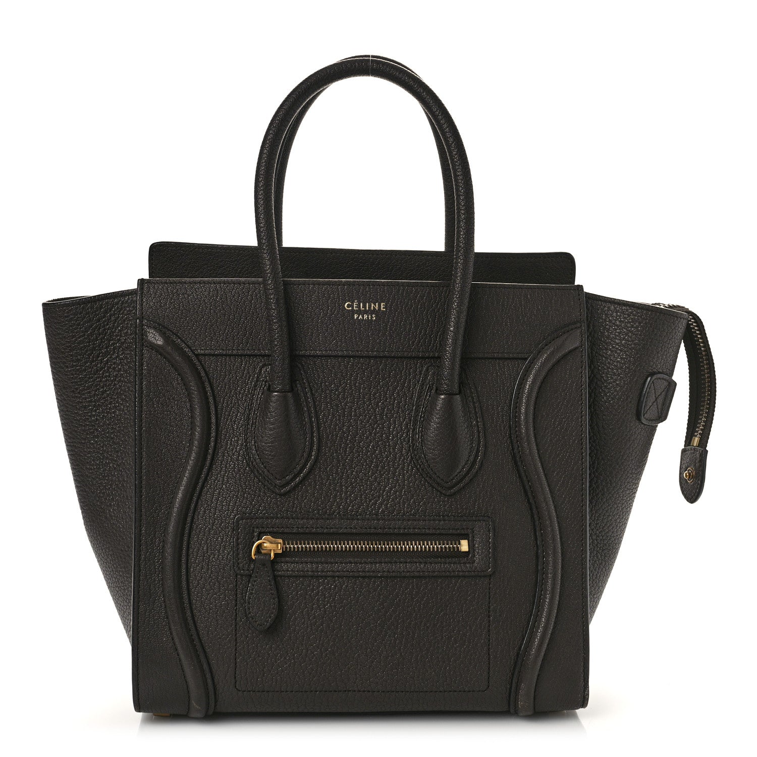 Celine Goatskin Micro Luggage Dark Taupe 1 of 11