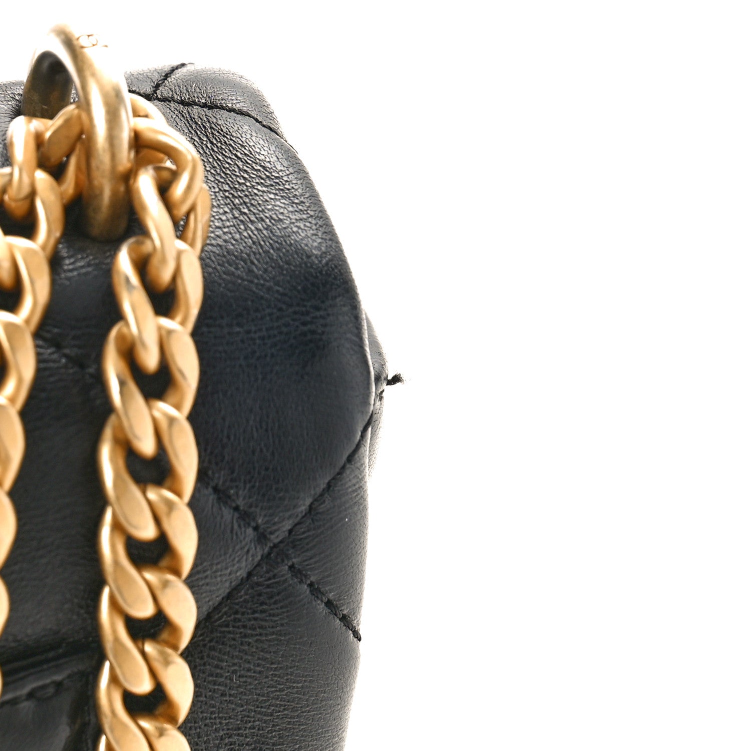 Chanel Lambskin Enamel Quilted Pending CC Square Flap Black 11 of 12
