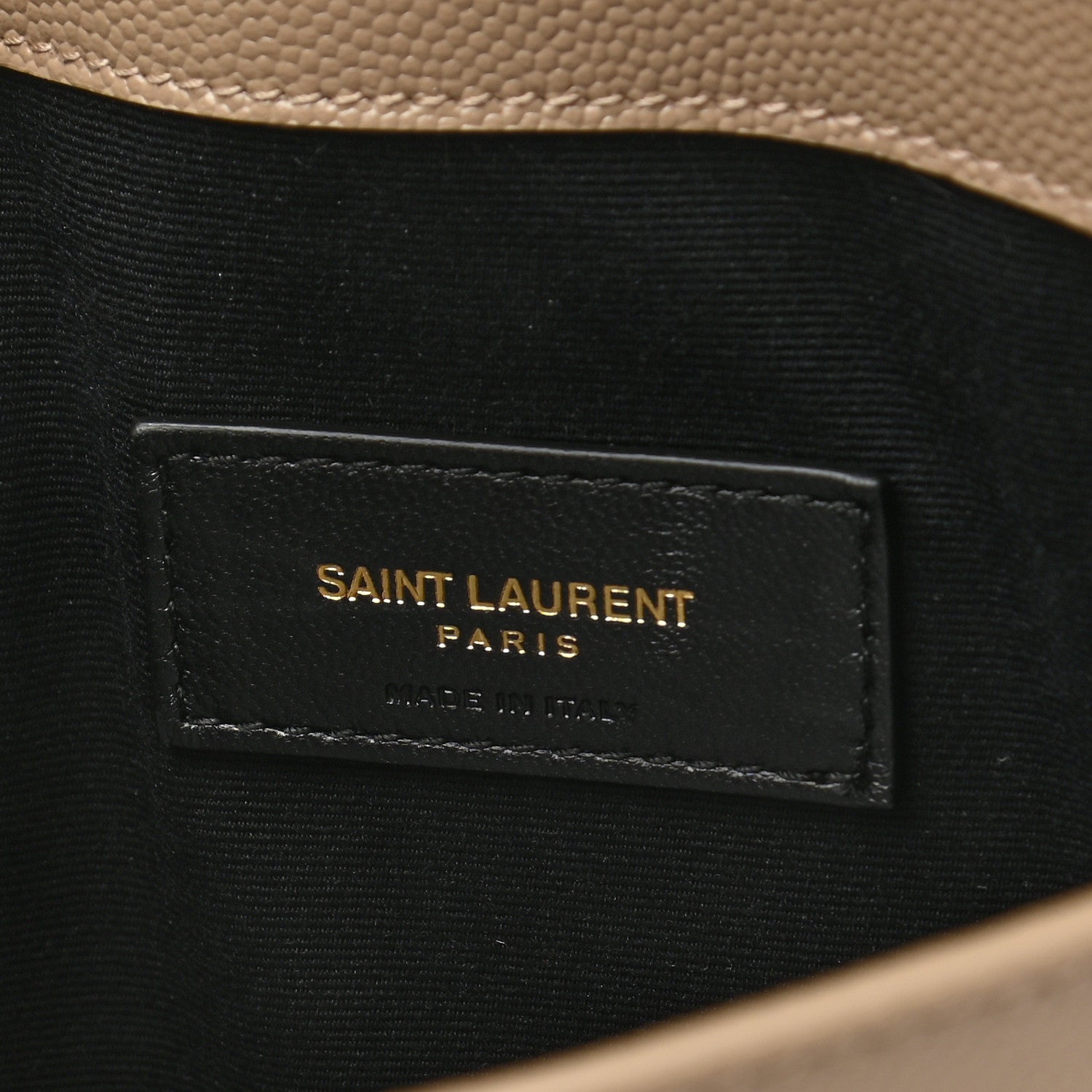 Saint Laurent Grain De Poudre Uptown Pouch Dark Beige 6 of 8