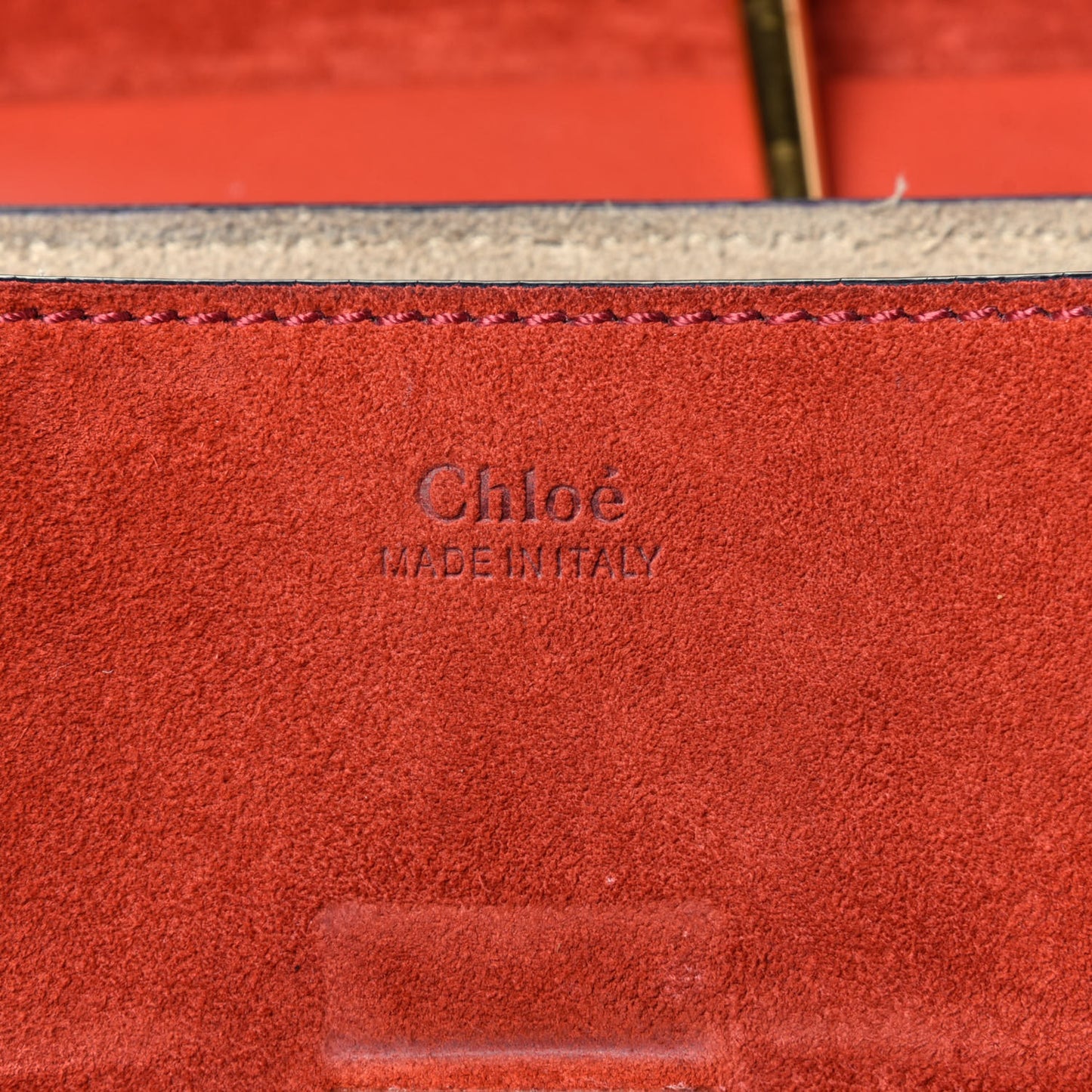 Lambskin Suede Calfskin Mini Drew Shoulder Bag Poppy