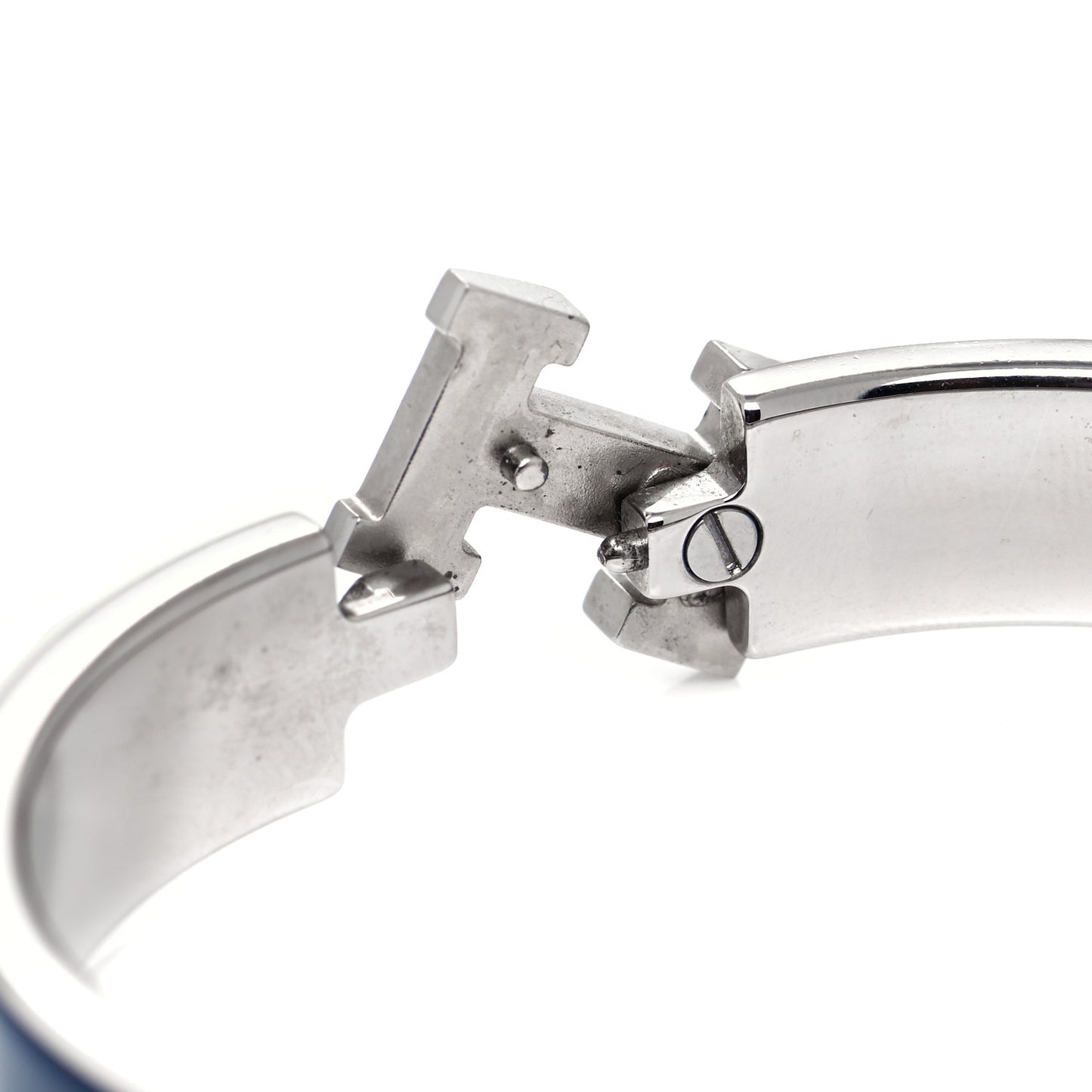 Enamel Narrow Clic Clac H Bracelet PM Indigo