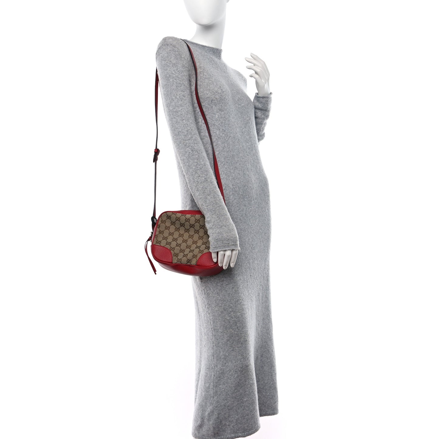 Monogram Mini Bree Messenger Bag Red