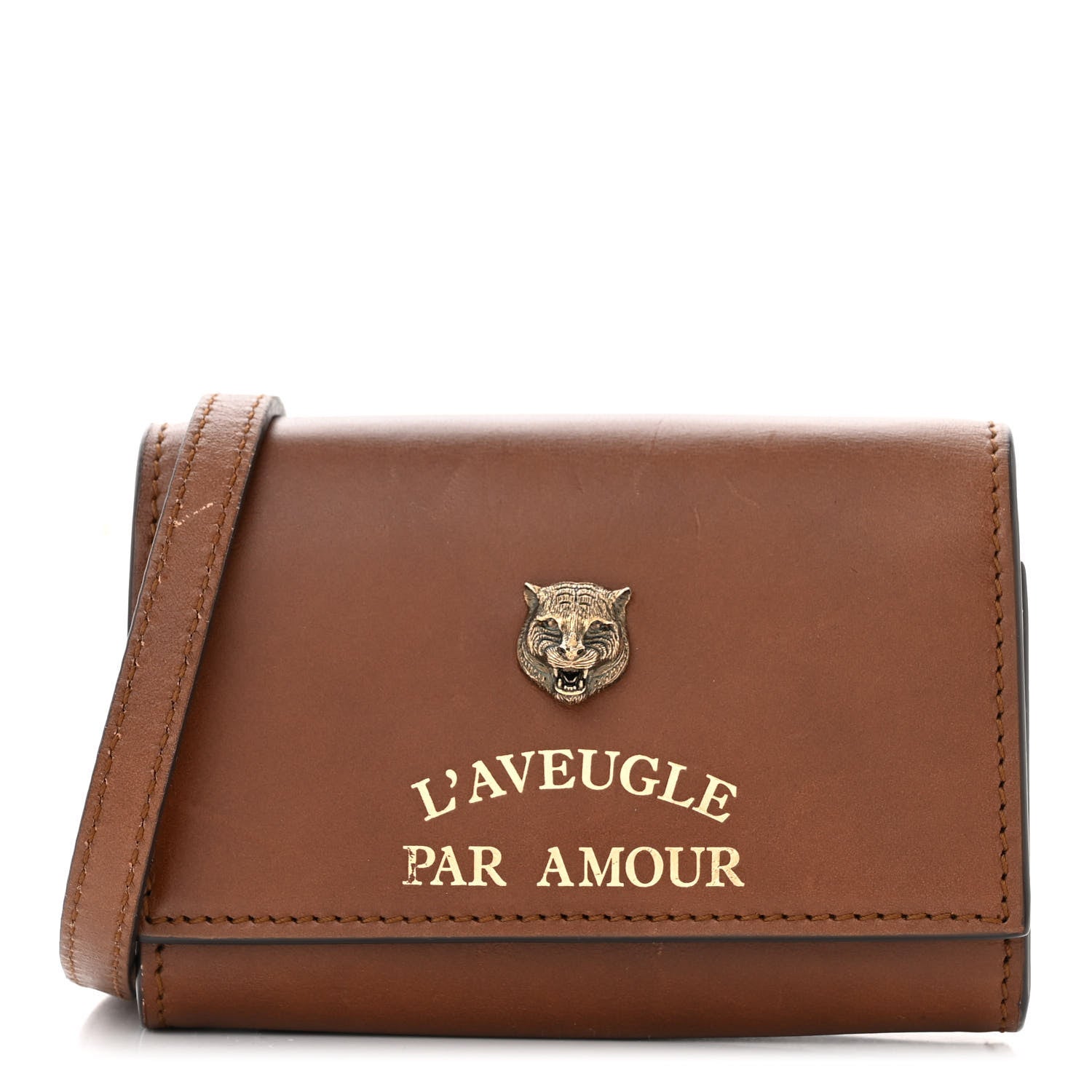 Gucci Calfskin Animalier L'Aveugle Par Amour Mini Shoulder Bag