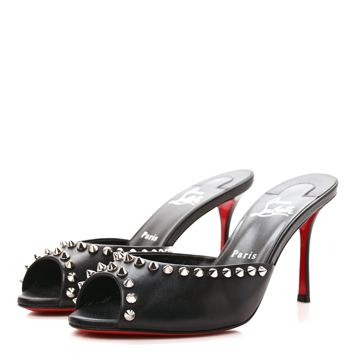Nappa Spike Me Dolly 85 Sandals 38.5 Black