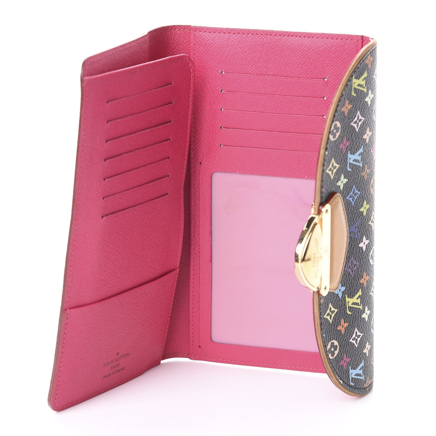 Louis Vuitton Monogram Multicolor Eugenie Wallet Black Grenade 5 of 6