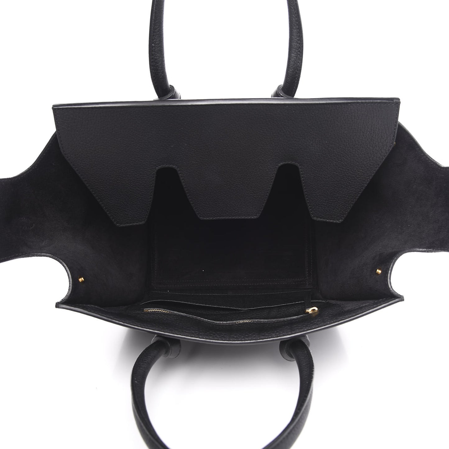 Crisped Calfskin Small Tie Knot Tote Black