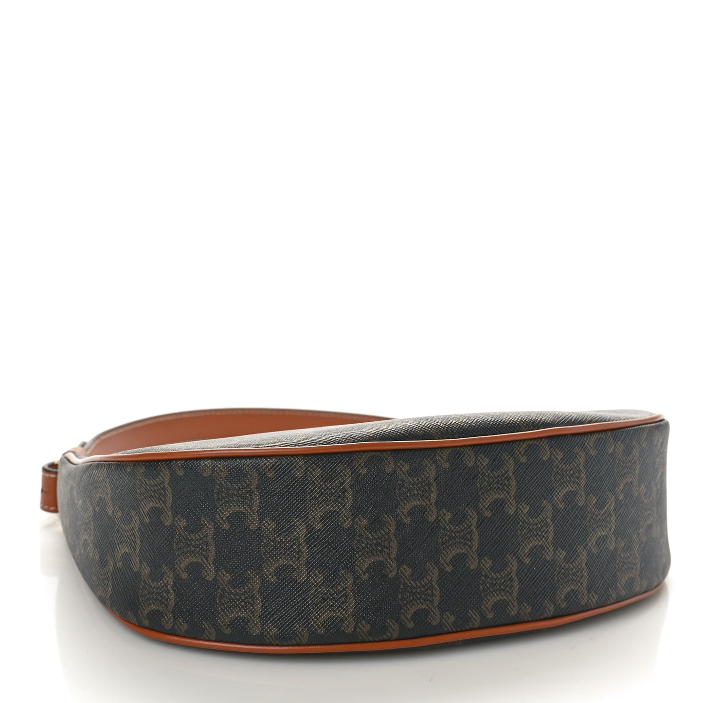 Triomphe Canvas Calfskin Ava Shoulder Bag Tan