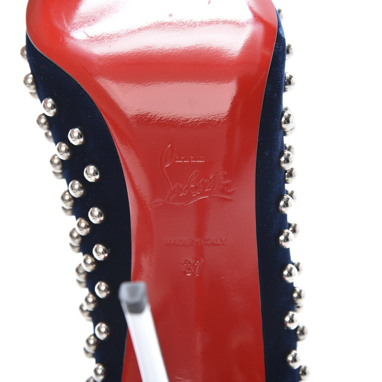 Velvet Specchio Billy Spikes Pumps 37 Silver Eclipse