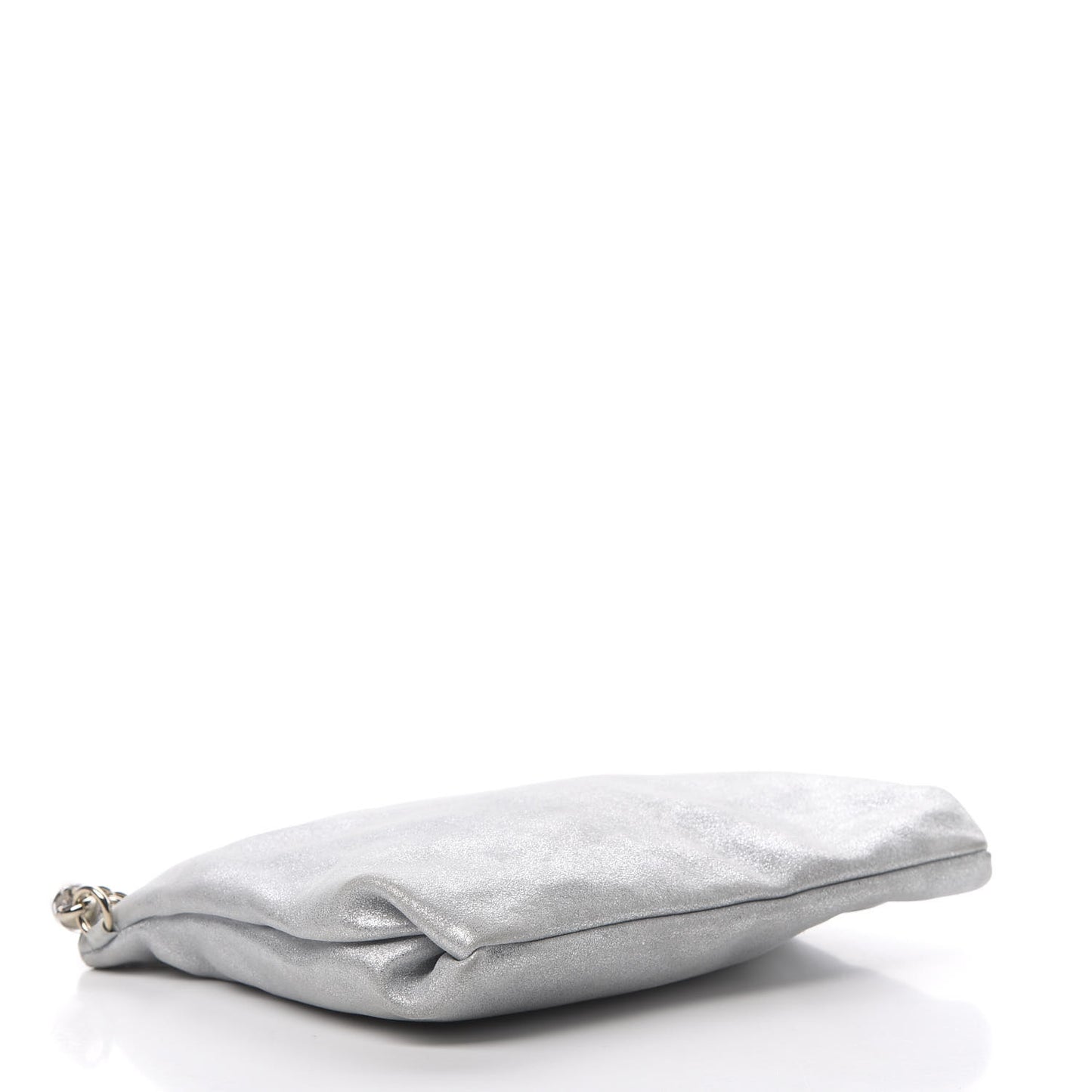 Metallic Goatskin Callie Mea Tassel Shoulder Bag Silver
