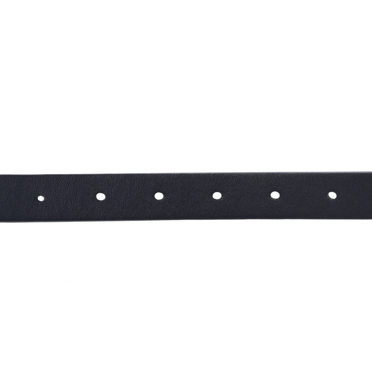 Calfskin Saddle Belt White Navy
