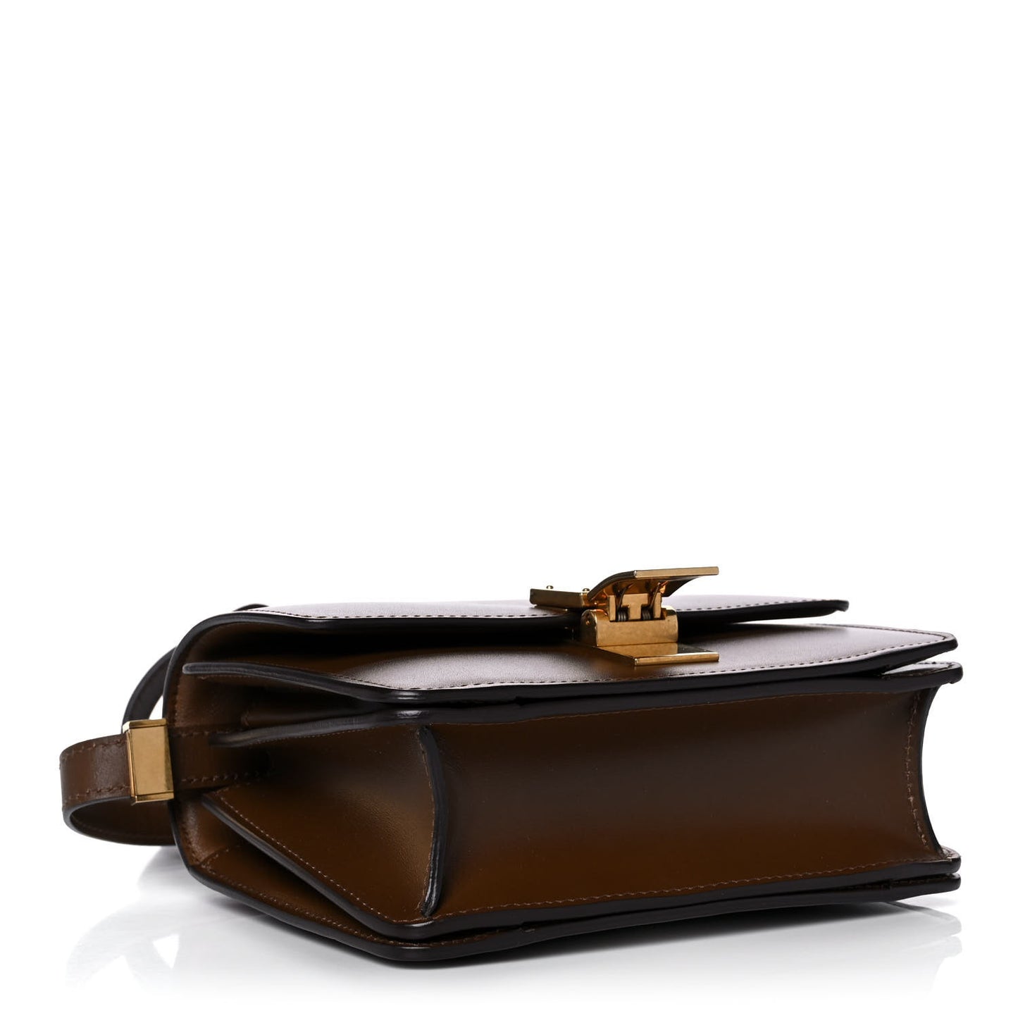 Smooth Calfskin Small Classic Box Flap Bag Camel
