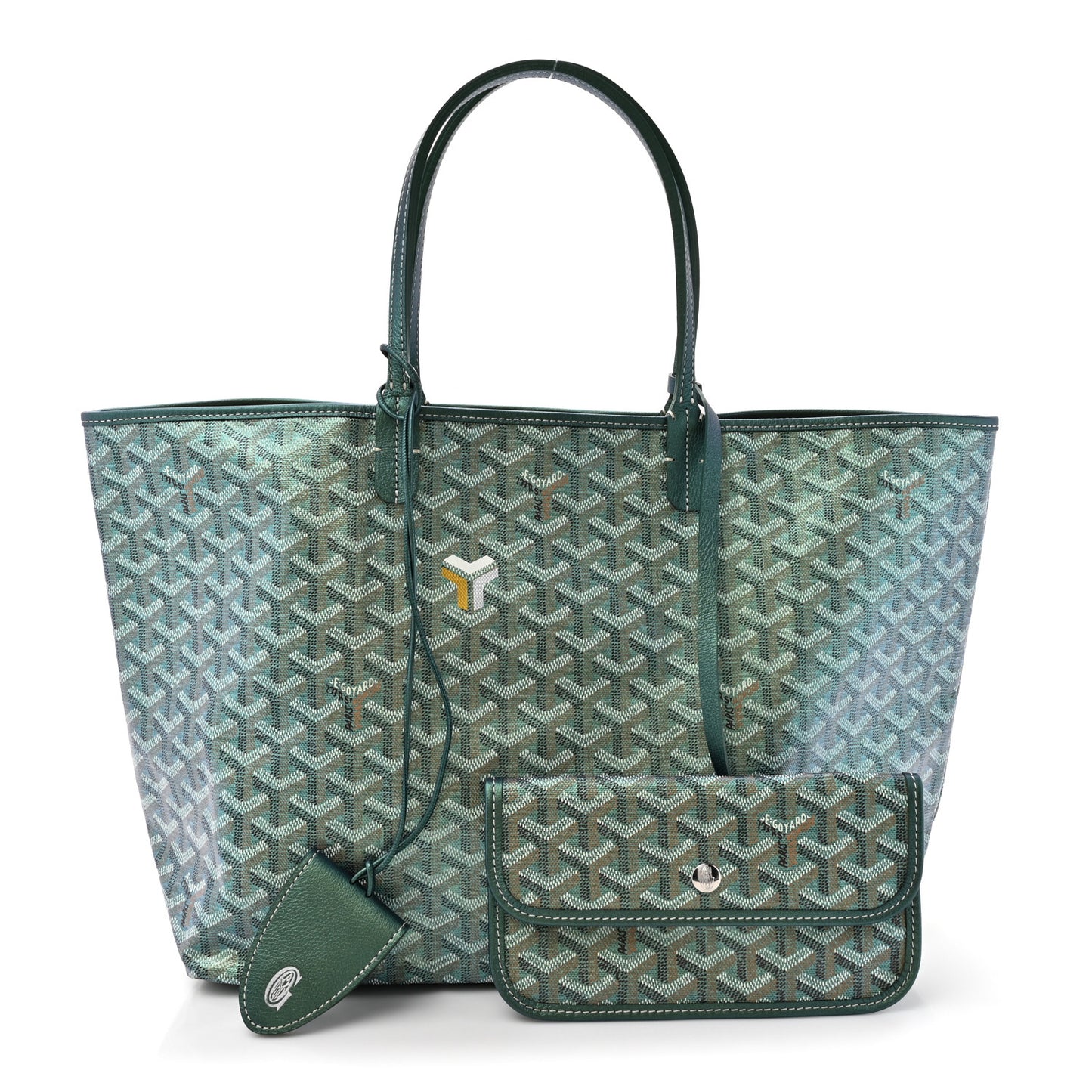 Iridescent Goyardine Saint Louis PM Pearly Green