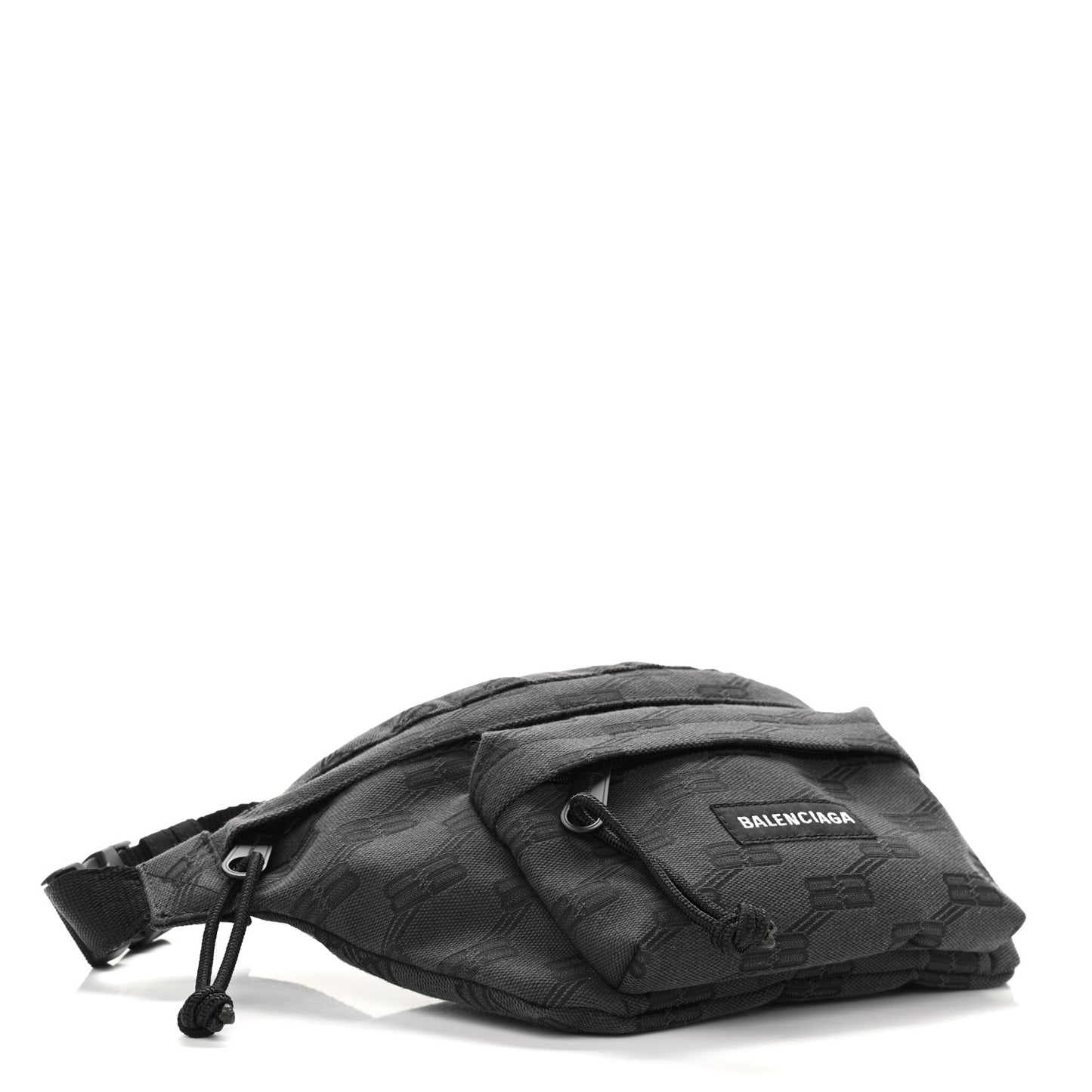 Canvas BB Monogram Medium Signature Beltpack Black