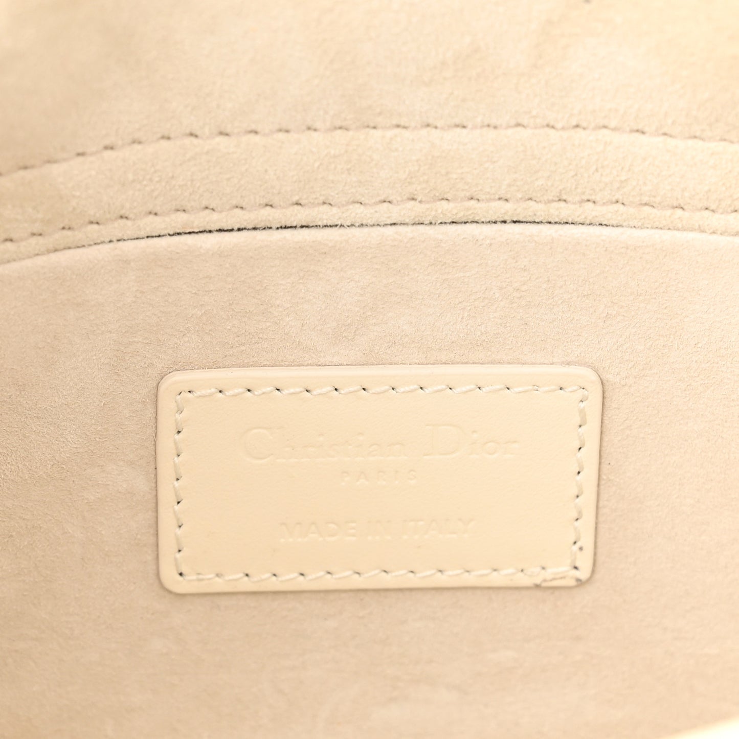Calfskin Cannage Diamond Medium Lady D-Joy Latte