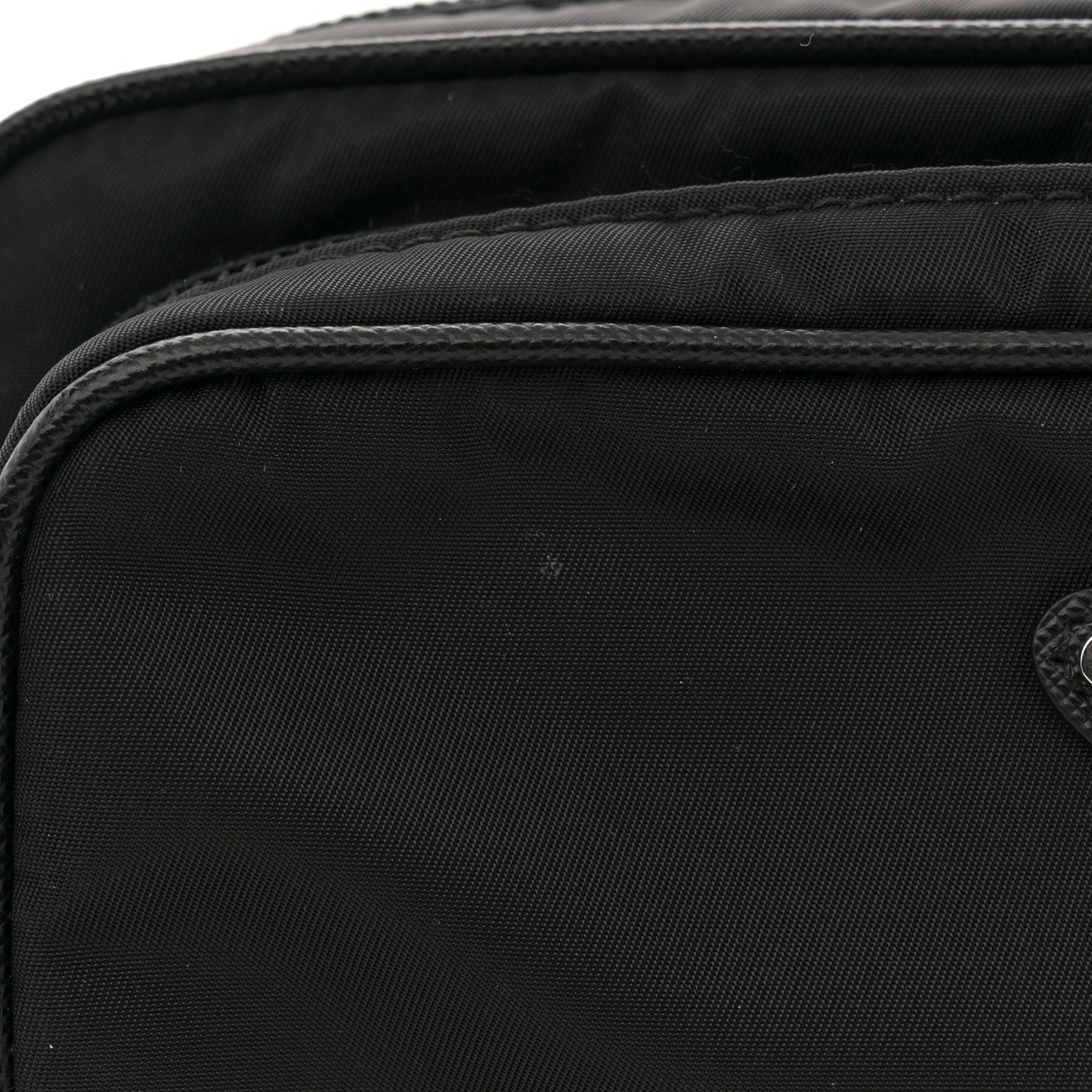 Re-Nylon Saffiano Belt Bag L Black