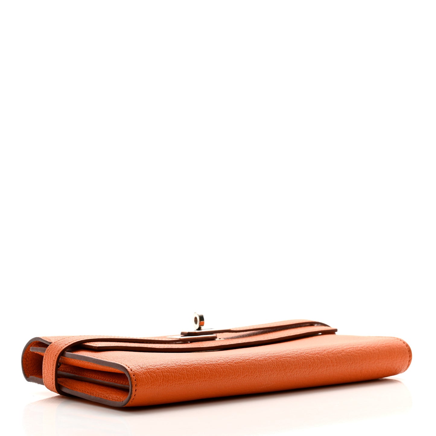 Chevre Mysore Kelly Longue Wallet Orange