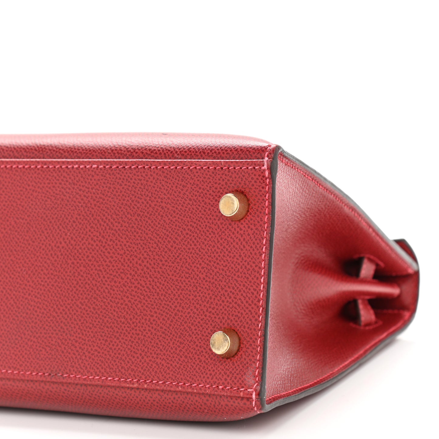 Epsom Kelly Sellier Guilloche 25 Rouge Vif