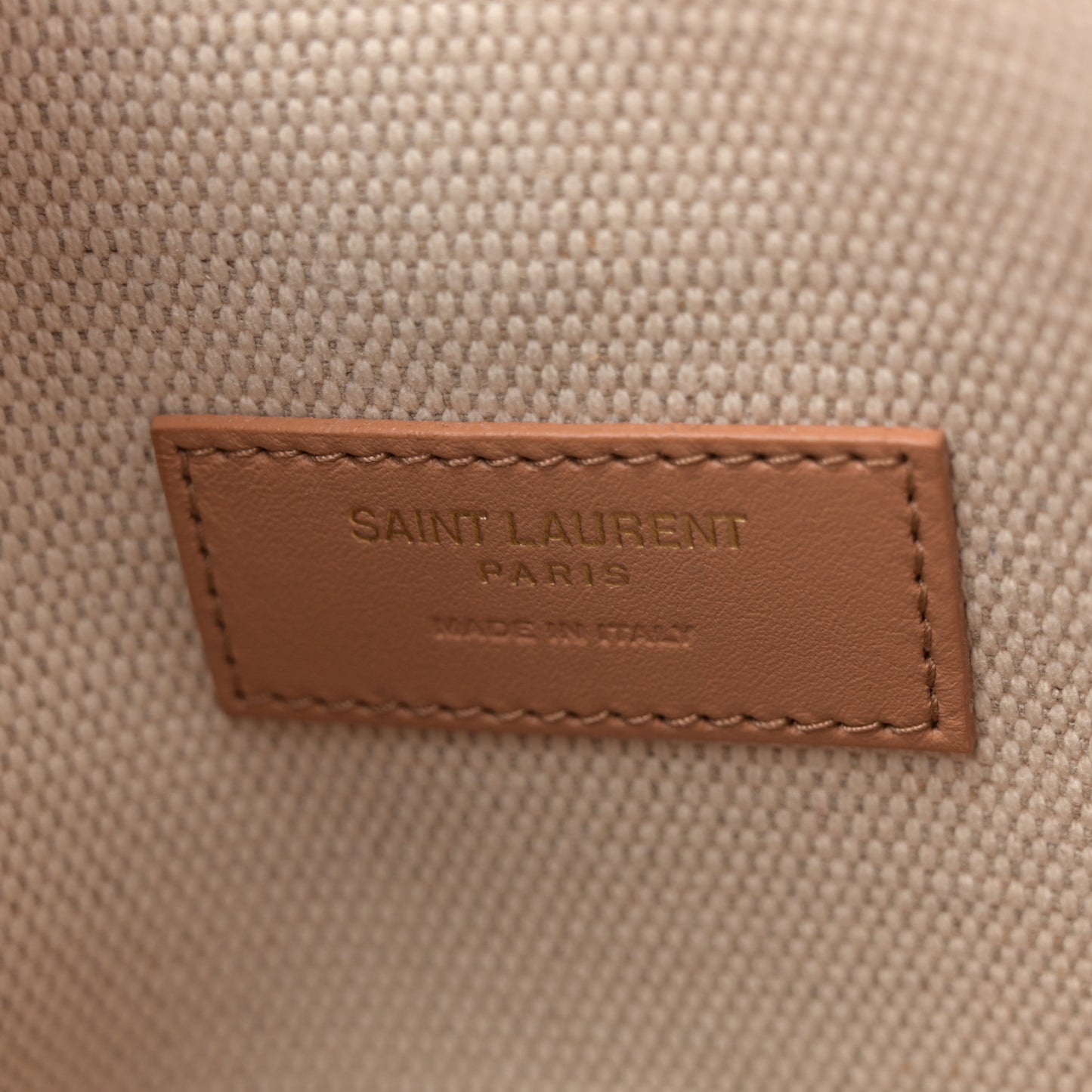 Smooth Calfskin Canvas Small Le 5 A 7 Soft Hobo Natural Tan