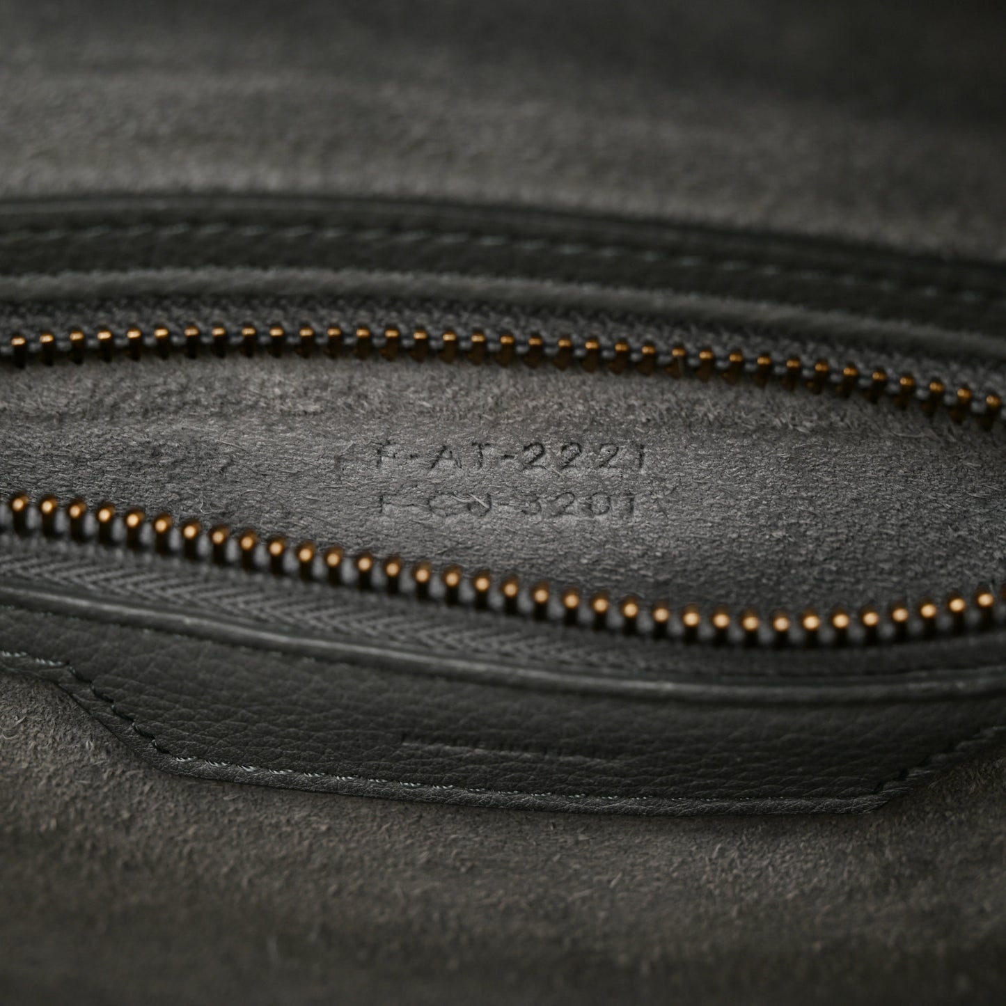 Baby Drummed Calfskin Micro Luggage Kohl