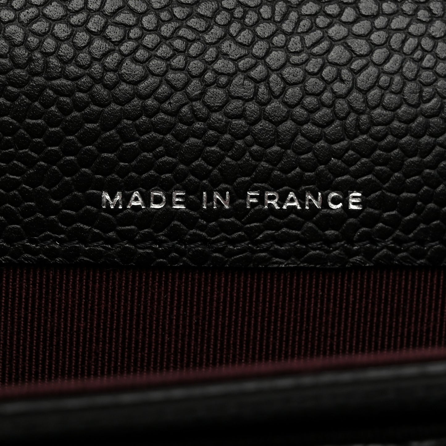 Caviar Quilted Flap Card Holder Wallet Black