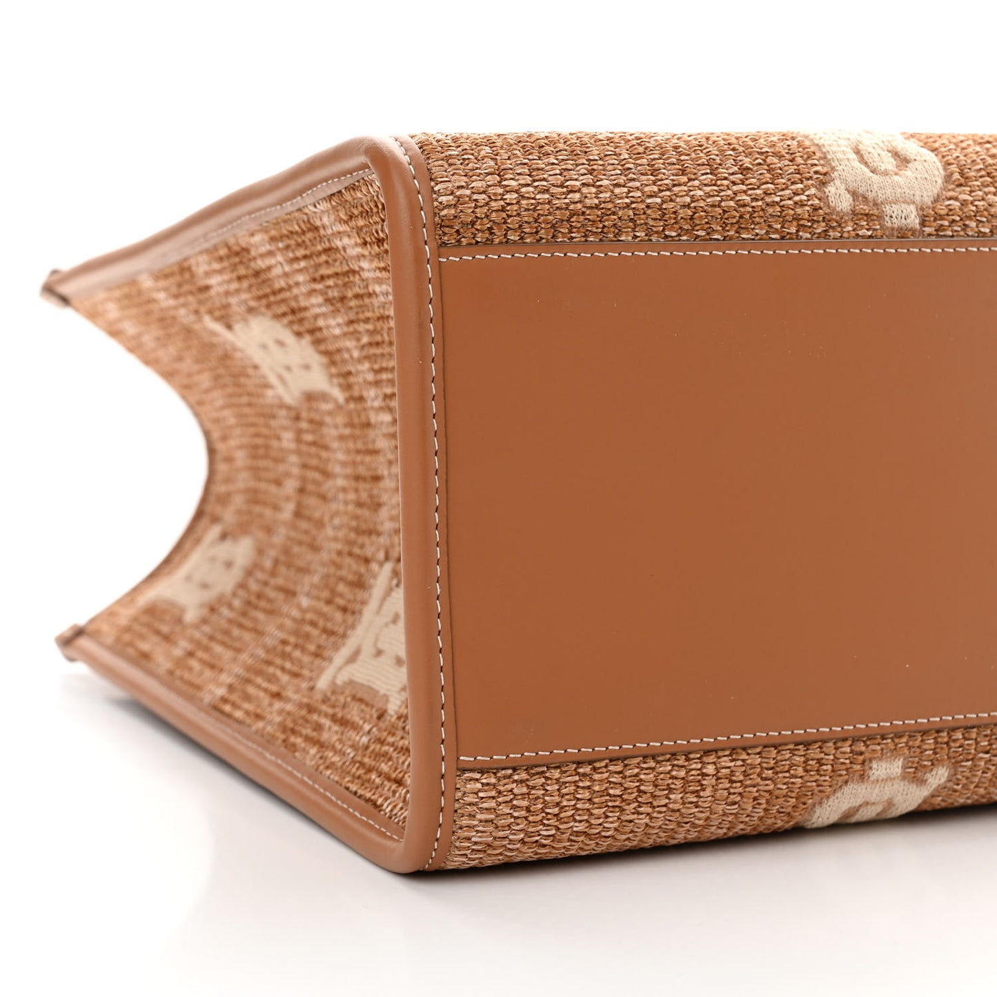 Raffia Calfskin Medium Freya Tote Natural