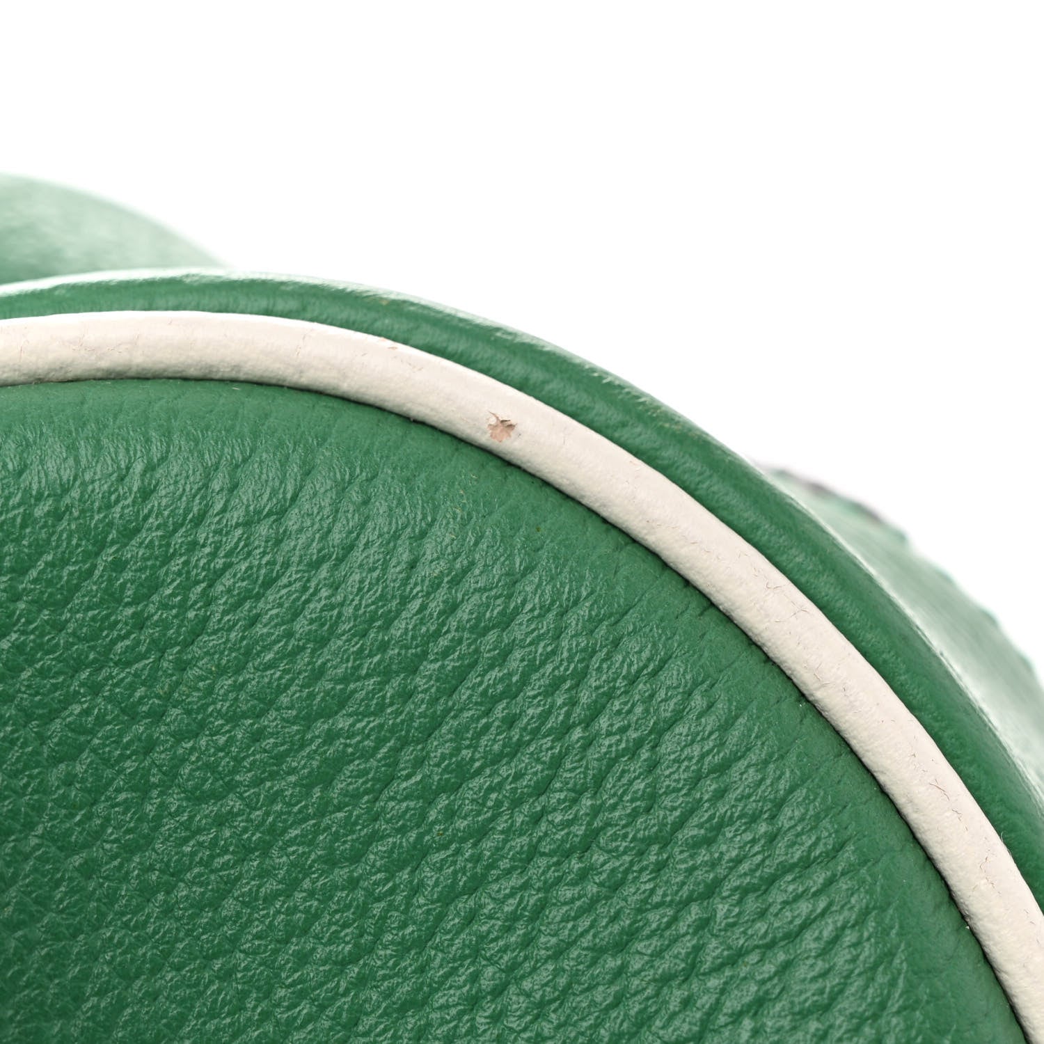 Gucci X ADIDAS Textured Dollar Calfskin Web Trefoil Logo Embossed Mini Bowling Bag New Shamarock Off White 13 of 13