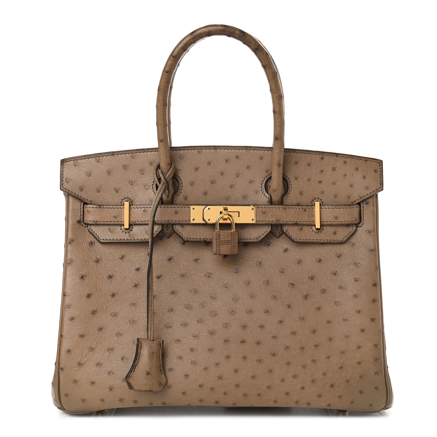 Hermes Ostrich Birkin 30 Mousse 1 of 10