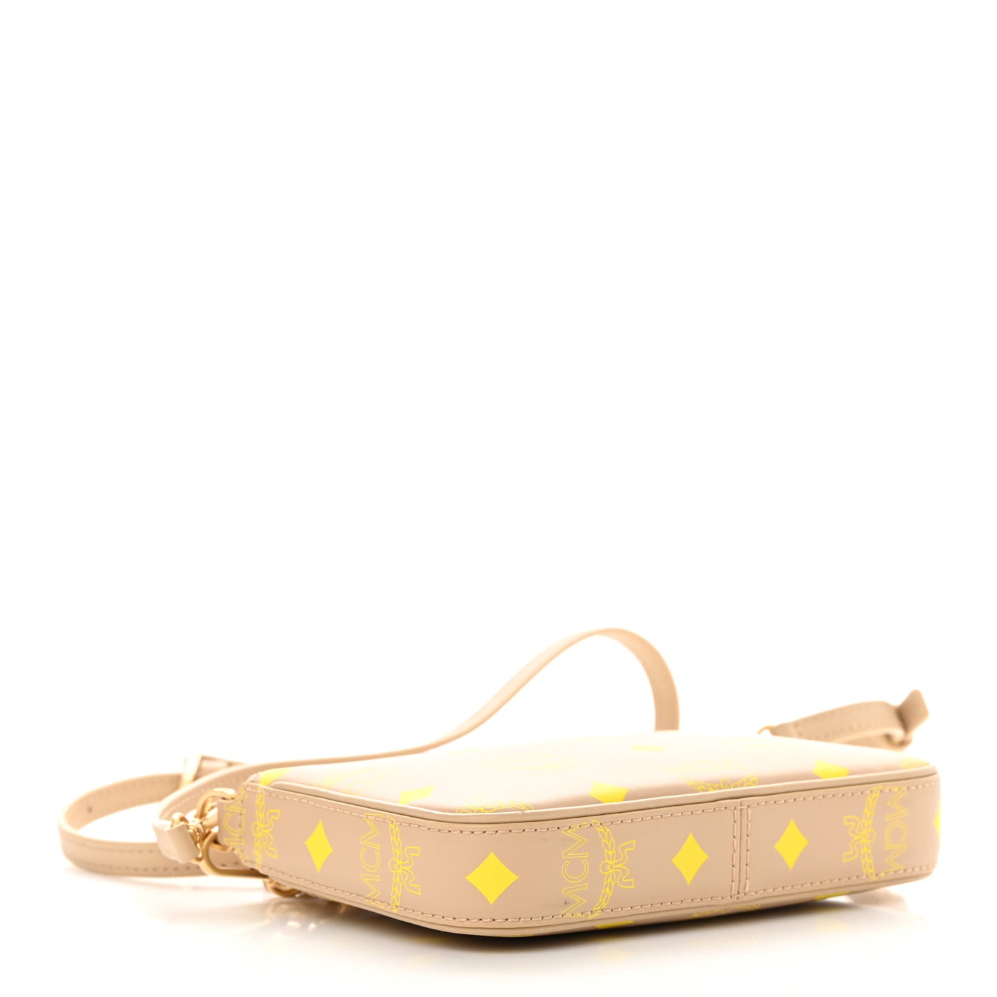 Calfskin Color Splash Mini Pouch on Chain Croissant