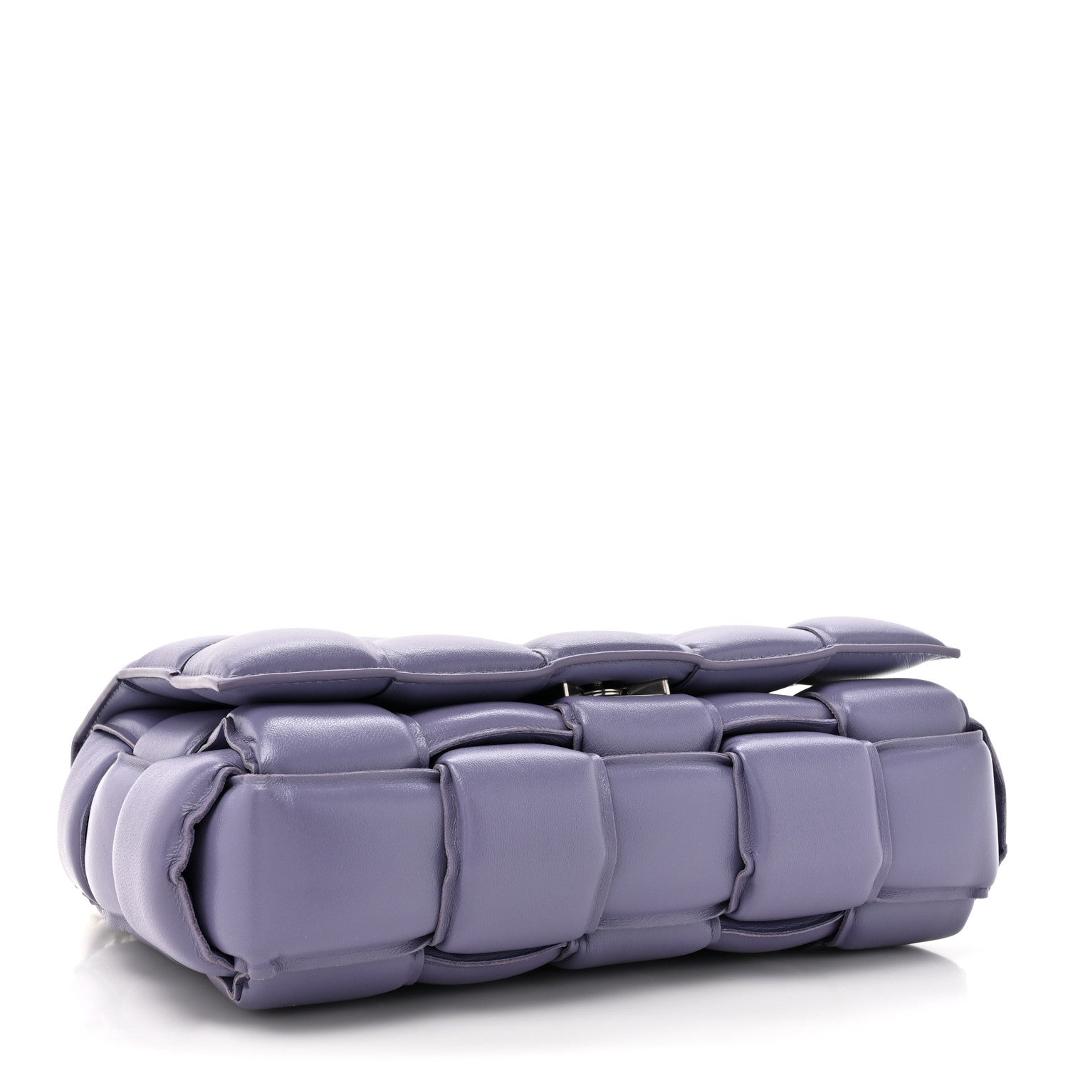 Bottega Veneta Lambskin Maxi Intreccio Padded Chain Cassette Crossbody Bag Lavender 4 of 12