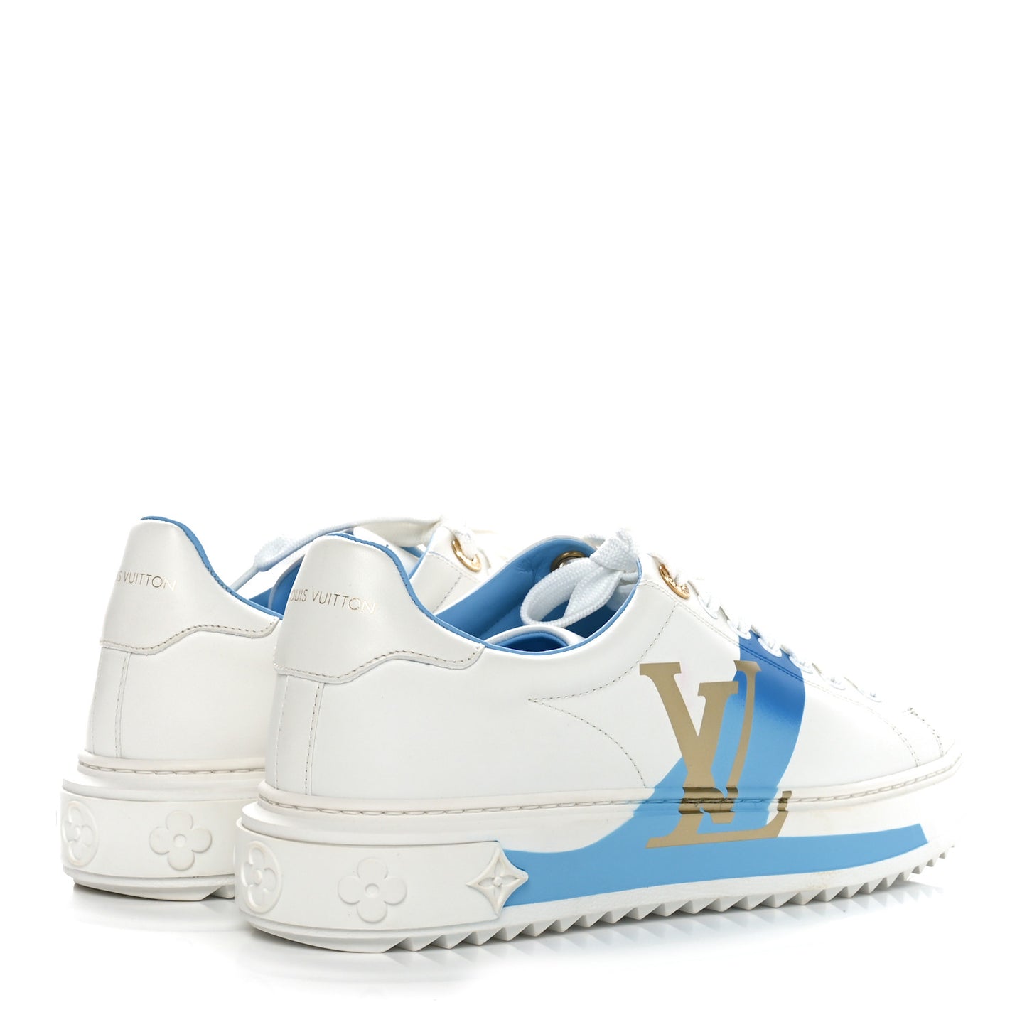 Monogram Time Out Sneakers 38 Blue