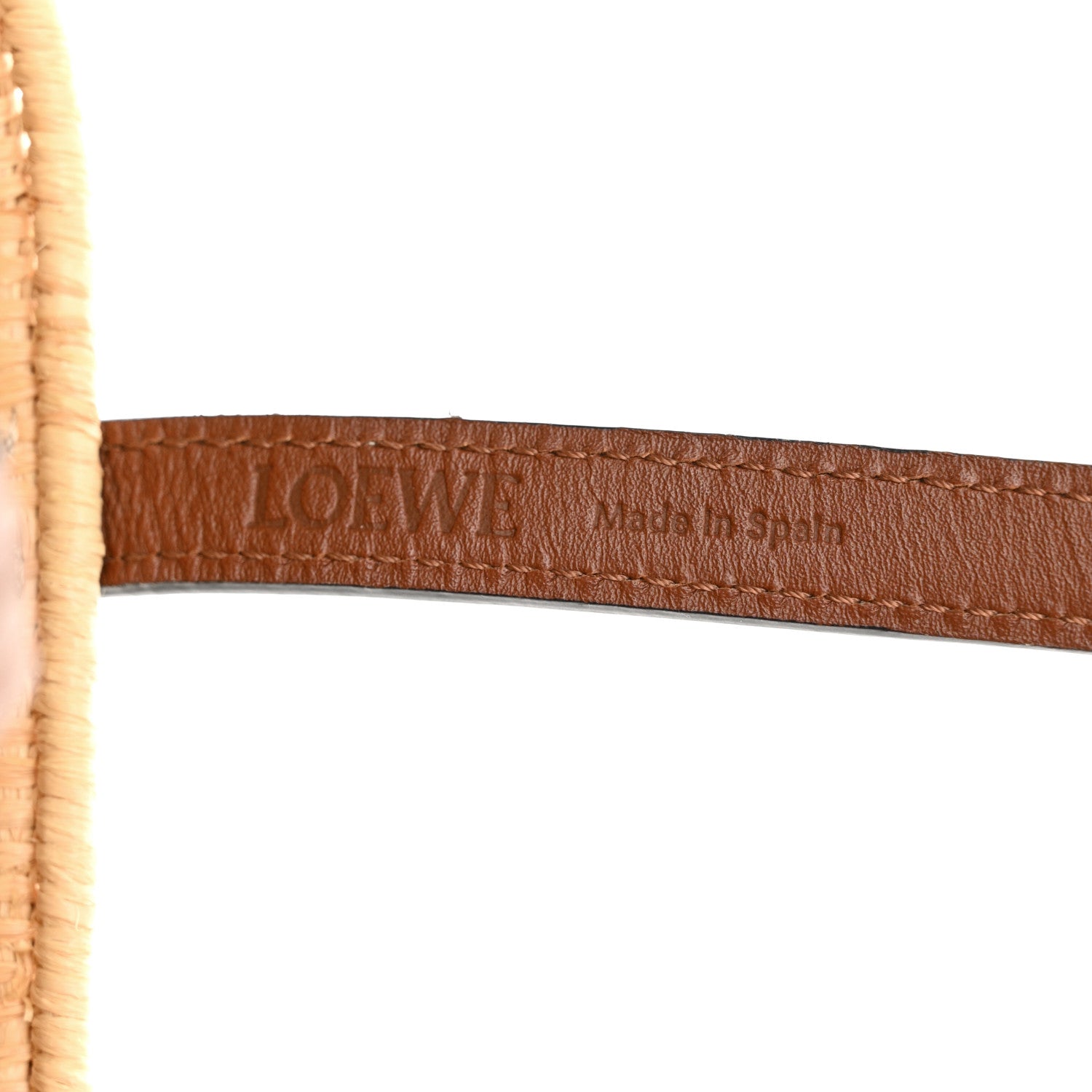 Loewe Raffia Small Square Basket Tote Bag Natural Tan 6 of 11