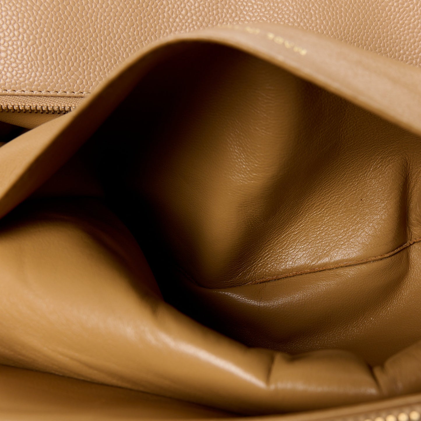 Caviar Quilted Grand Timeless Tote GTT Beige