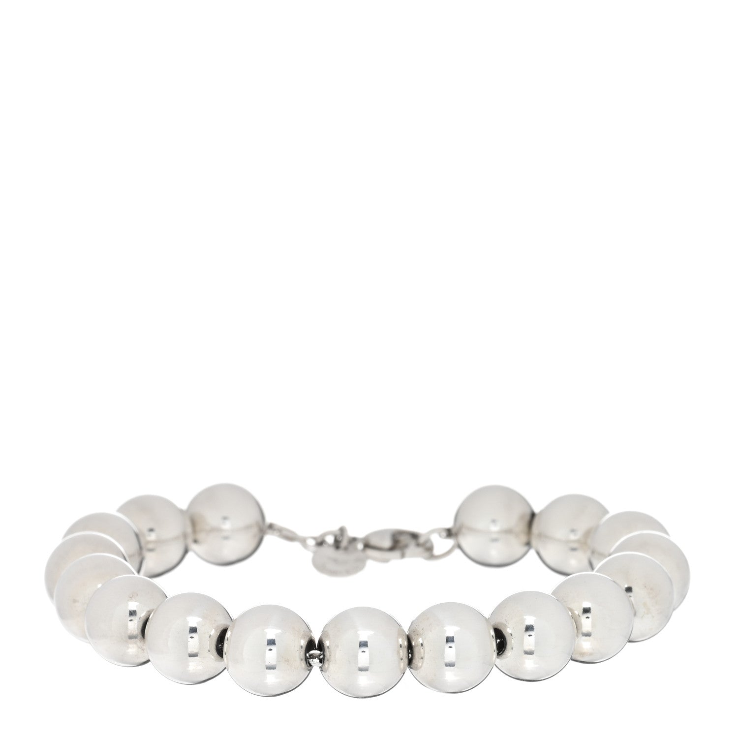 Tiffany Sterling Silver 10mm Hardwear Ball Bracelet 1 of 3