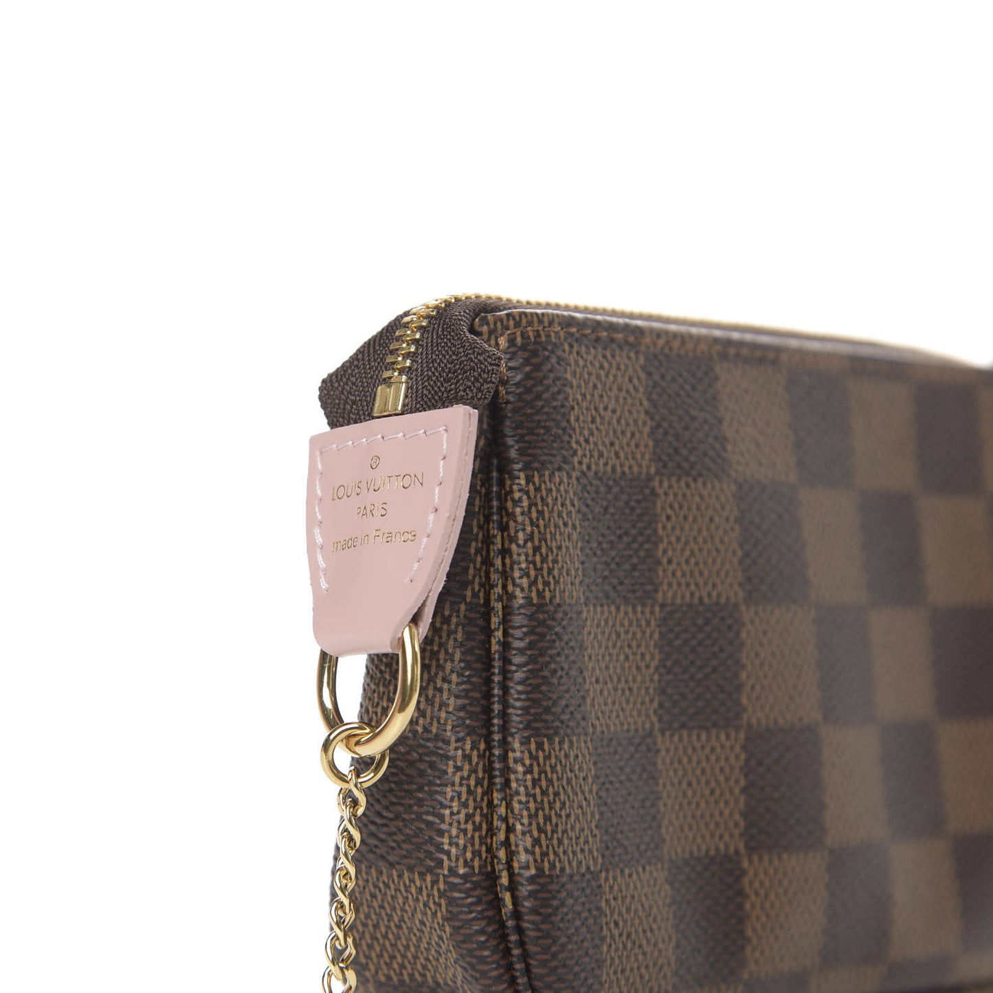 Damier Ebene 2020 Christmas Animation Big Wheel Mini Pochette Accessories Rose Ballerine