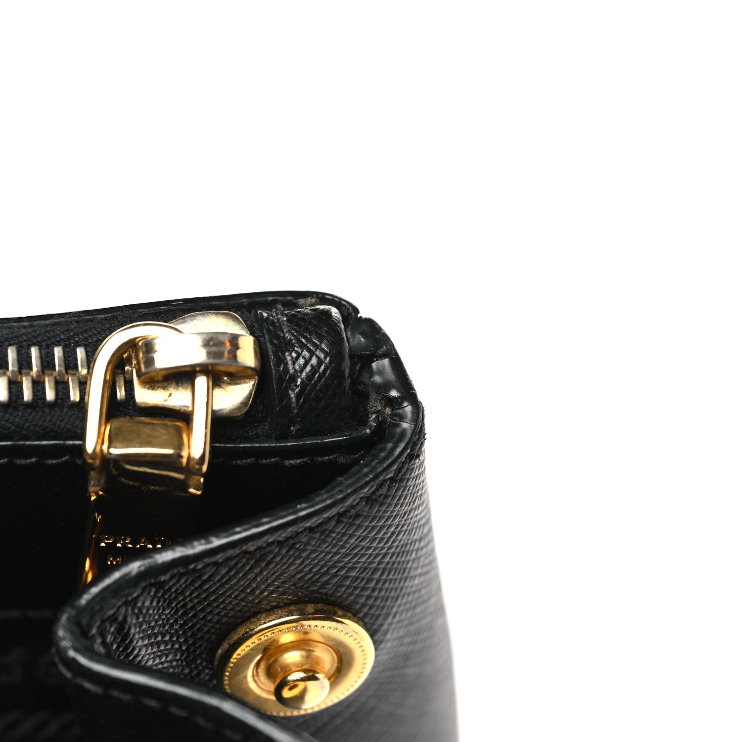 Prada Saffiano Medium Galleria Double Zip Tote Black 10 of 13