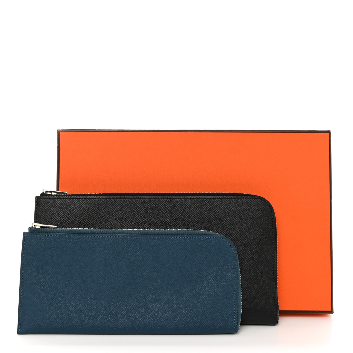 Epsom Large Remix Duo Wallet Black Deep Blue