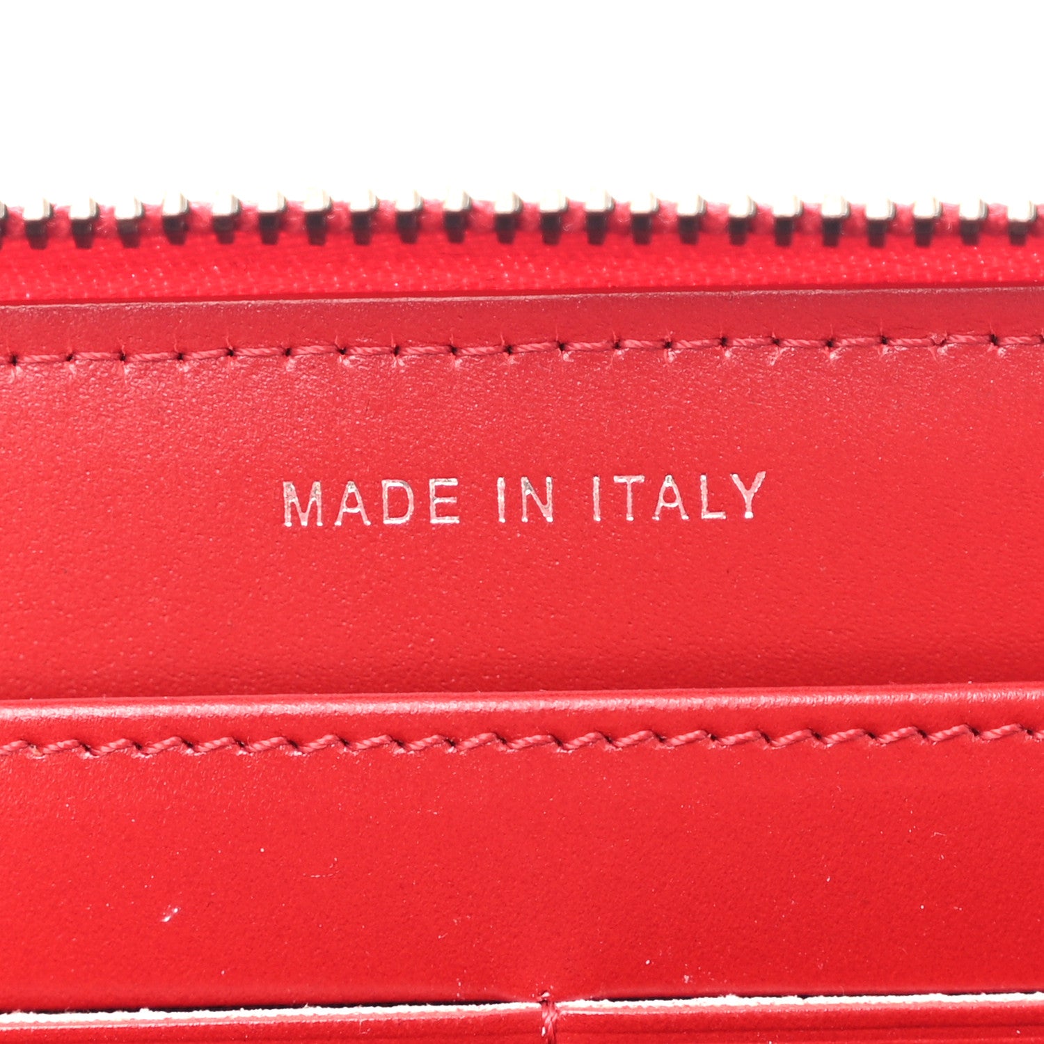 Chanel Glazed Calfskin Quilted Small Coco Boy Zip Around Wallet Red 7 of 9