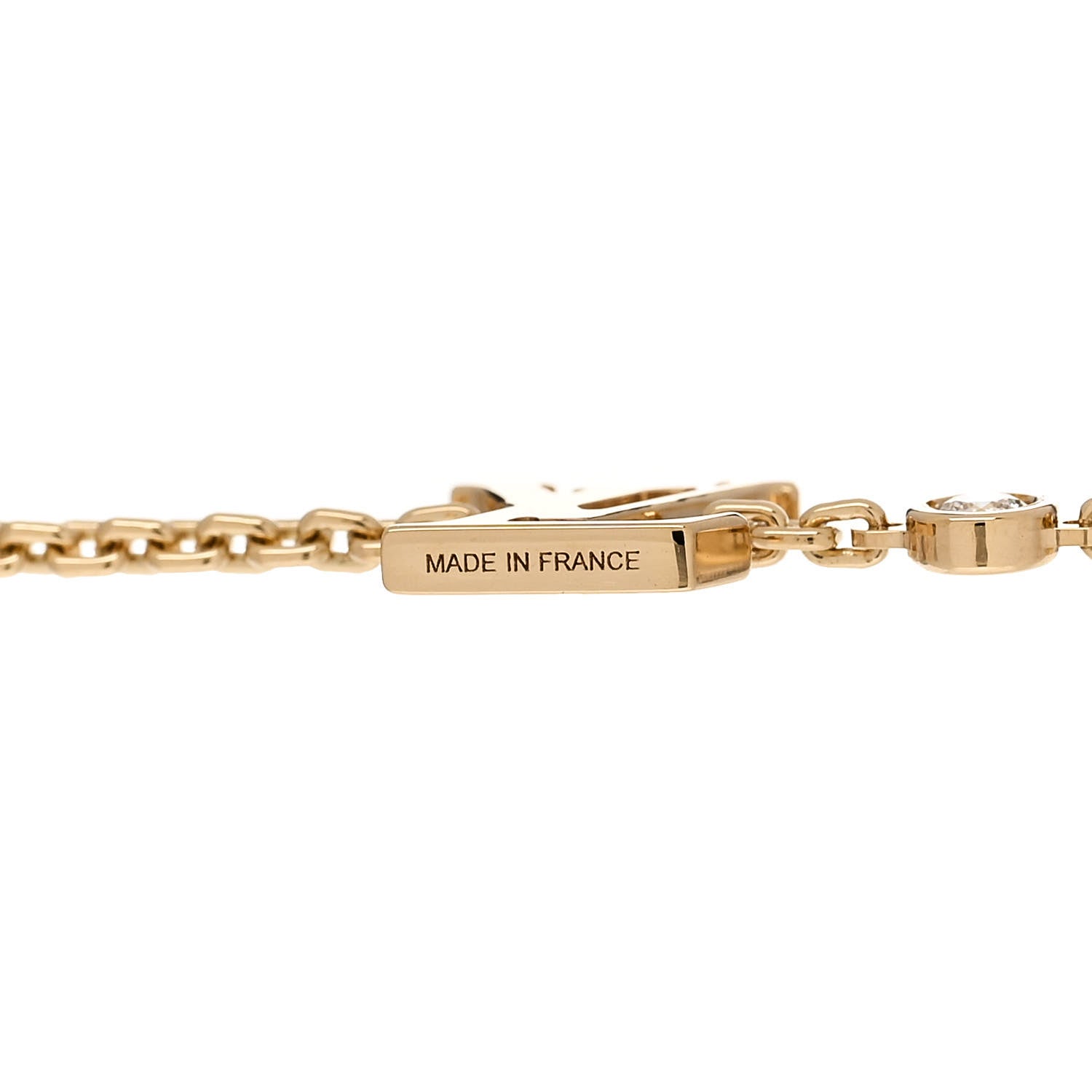 Louis Vuitton 18K Yellow Gold Diamond Idylle Blossom LV Bracelet 4 of 4