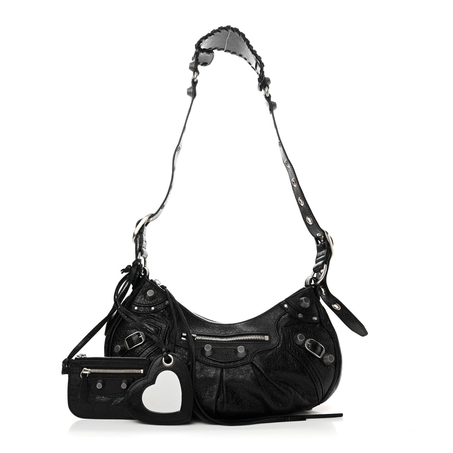 Balenciaga Agneau Arena Small Le Cagole Shoulder Bag Black 3 of 11