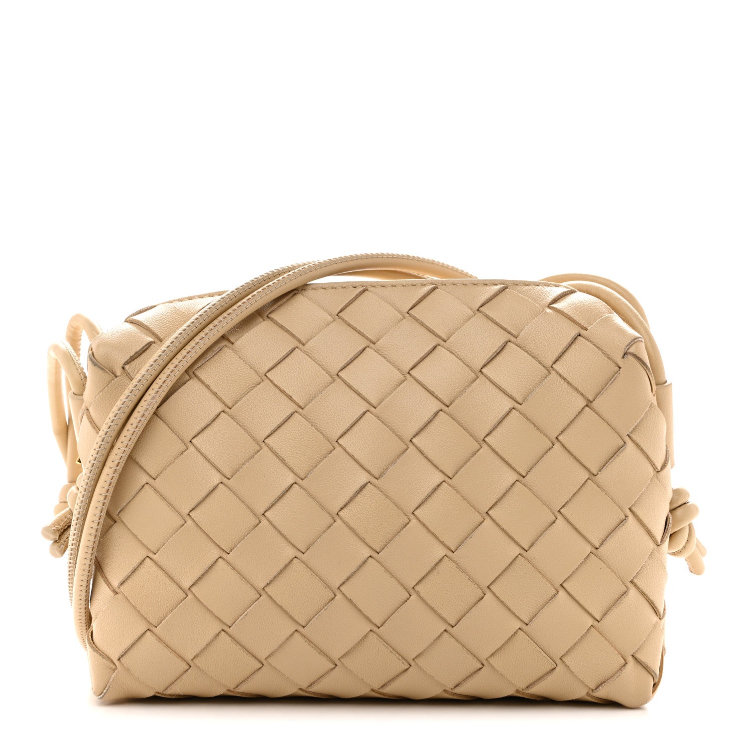 Bottega Veneta Nappa Intrecciato Mini Loop Camera Bag Porridge