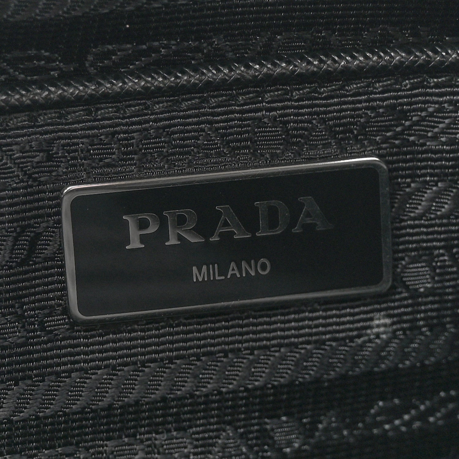Prada Tessuto Nylon Saffiano Double Buckle Messenger Shoulder Bag Black 6 of 10