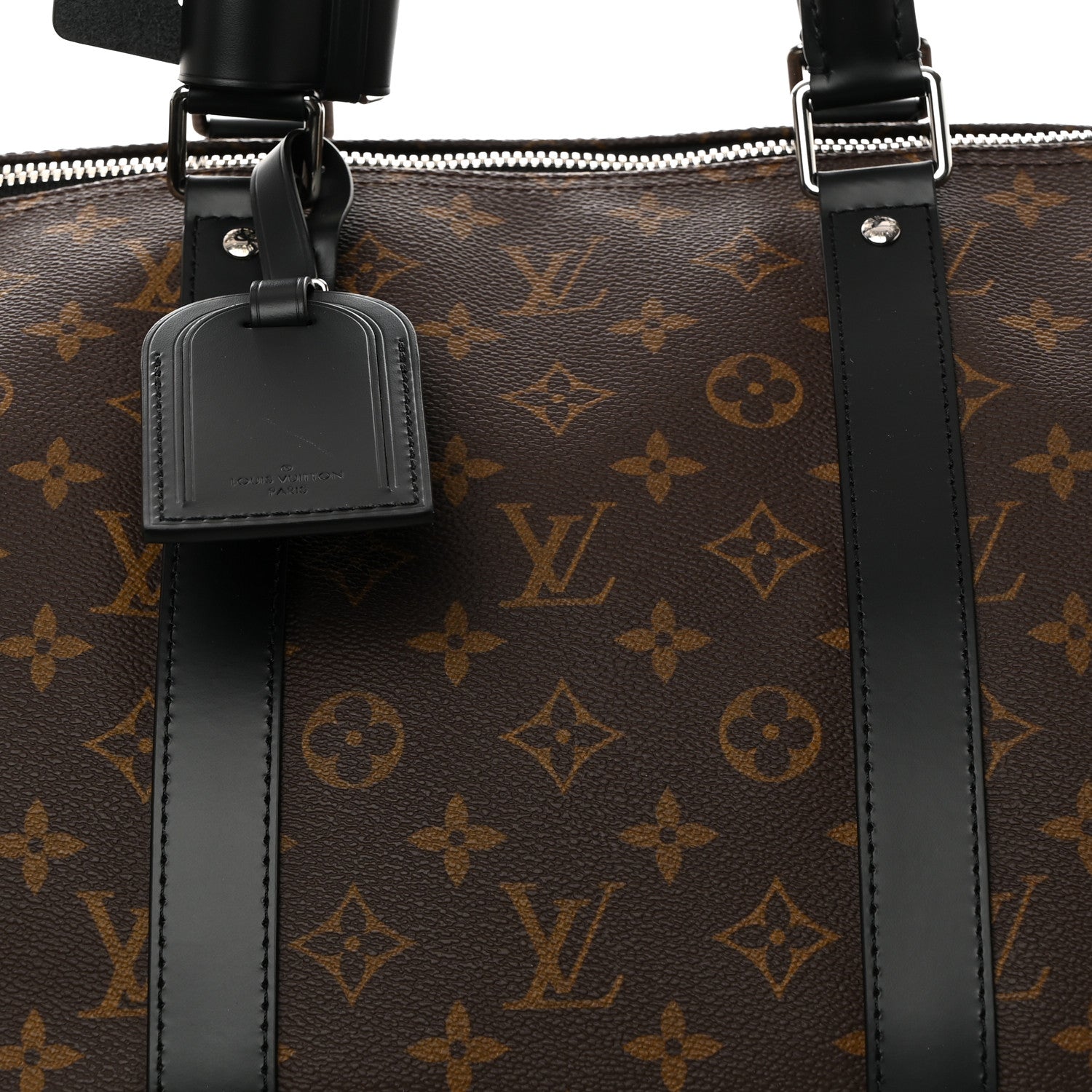 Louis Vuitton Monogram Macassar Keepall Bandouliere 55 7 of 9